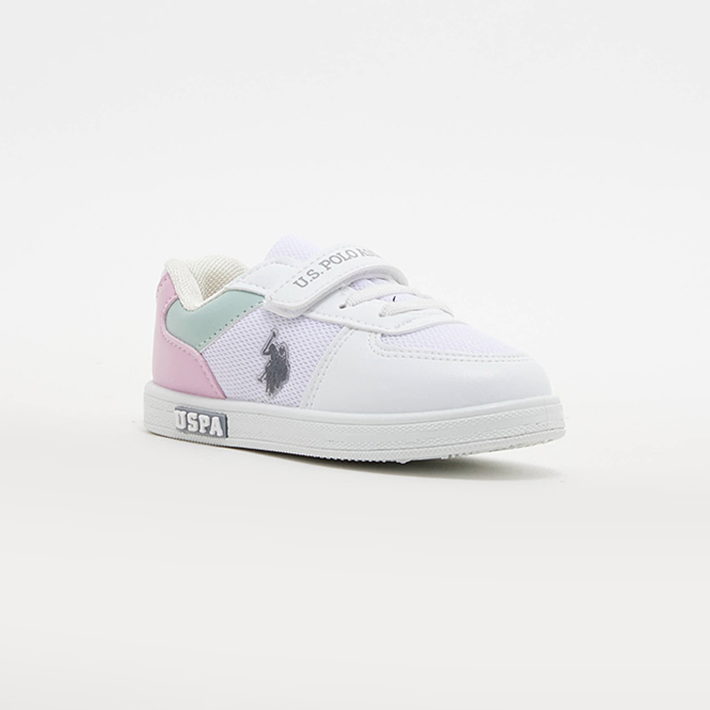  3ICARREN3FX_JG | حذاء سنيكرز رياضي من يو إس بولو أسن للأطفال بإغلاق فيلكرو-girls-shoes-sneakers-image-1