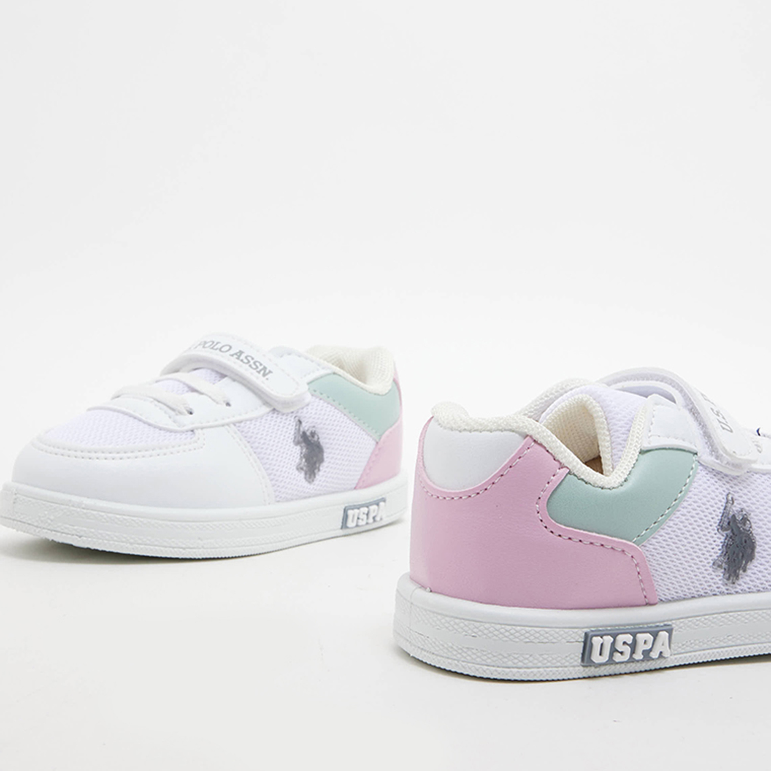 U.S. Polo Assn. Kids Sneakers with Velcro Closure | 3ICARREN3FX_JG-girls-shoes-sneakers-image-4