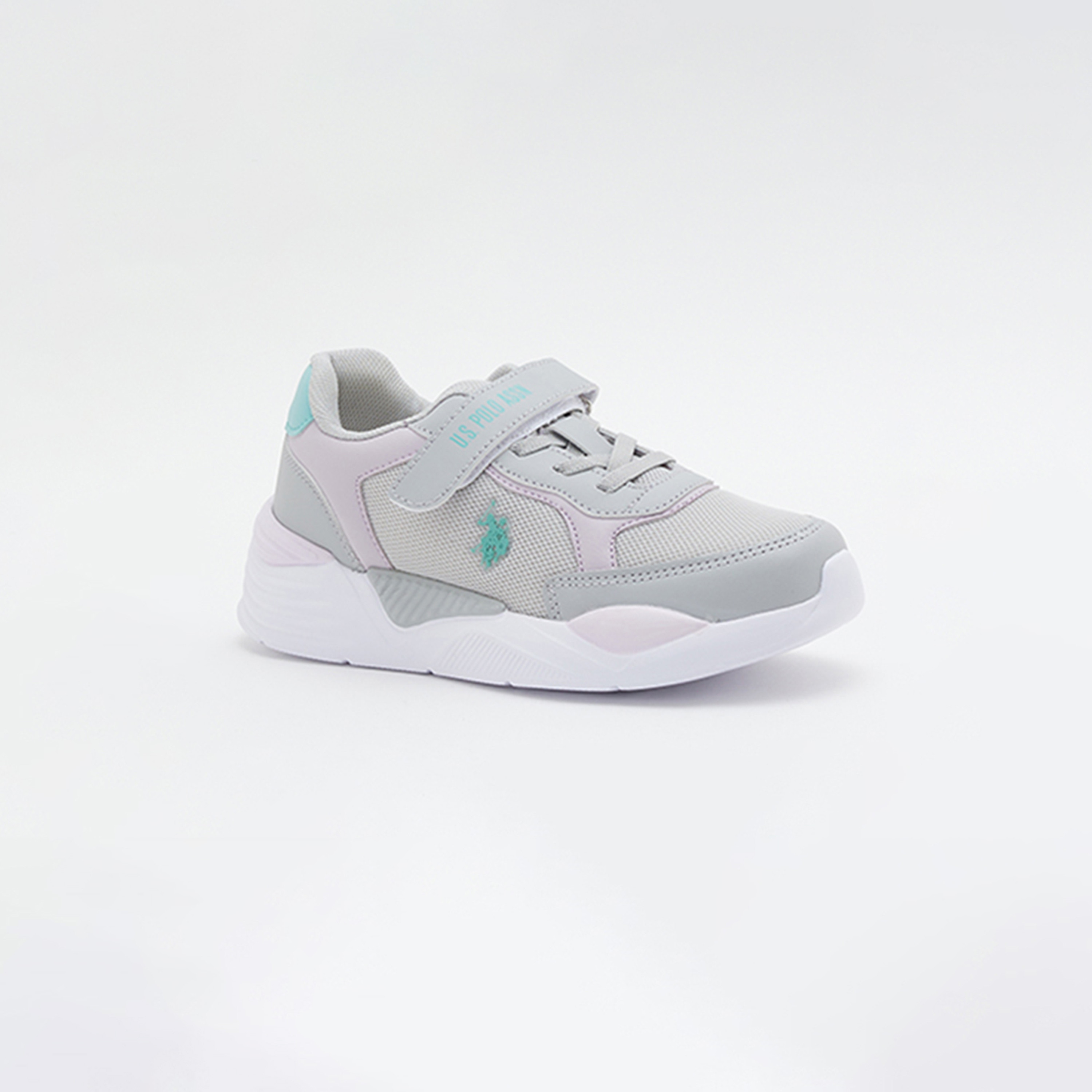 U.S. Polo Assn Kid's Sneakers with Hook & Loop Closure | 3M APRON 3FX_1-girls-shoes-sneakers-image-1