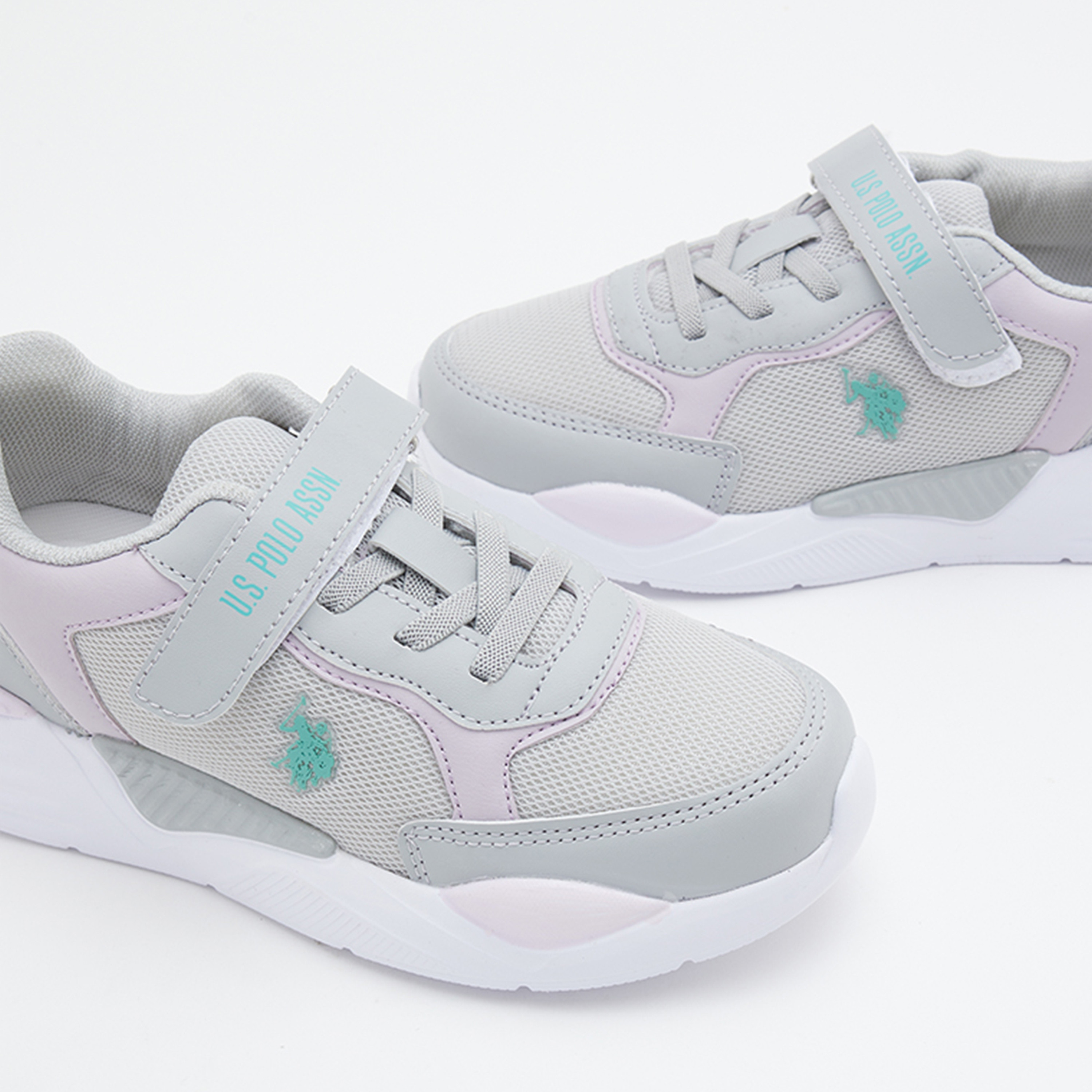 U.S. Polo Assn Kid's Sneakers with Hook & Loop Closure | 3M APRON 3FX_1-girls-shoes-sneakers-image-4
