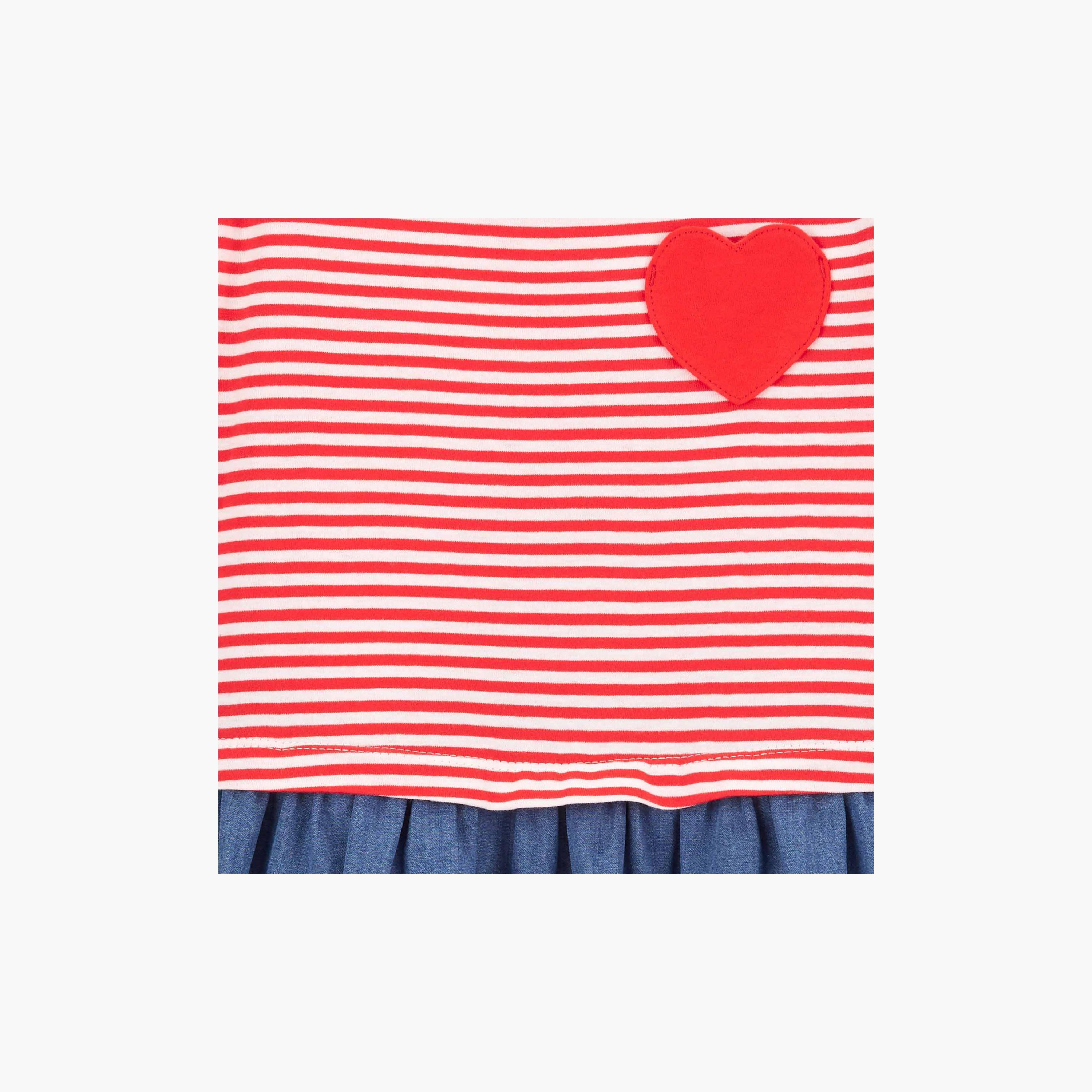 Carters striped 2025 shirt dress