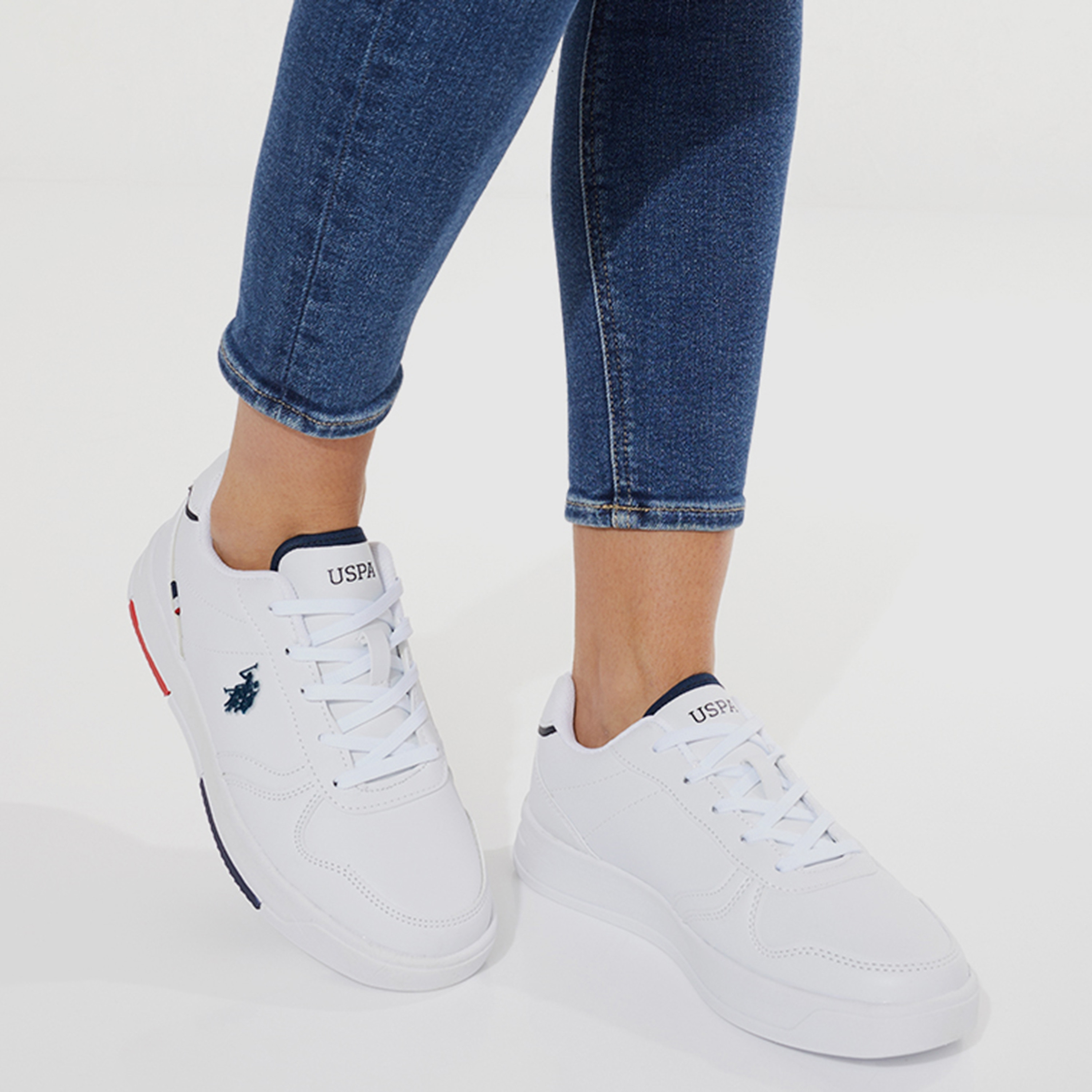 U.S. Polo Assn. Women Low Ankle Lace Up Sneakers | 3MANDREIWMN3FX-women-shoes-sneakers-image-5