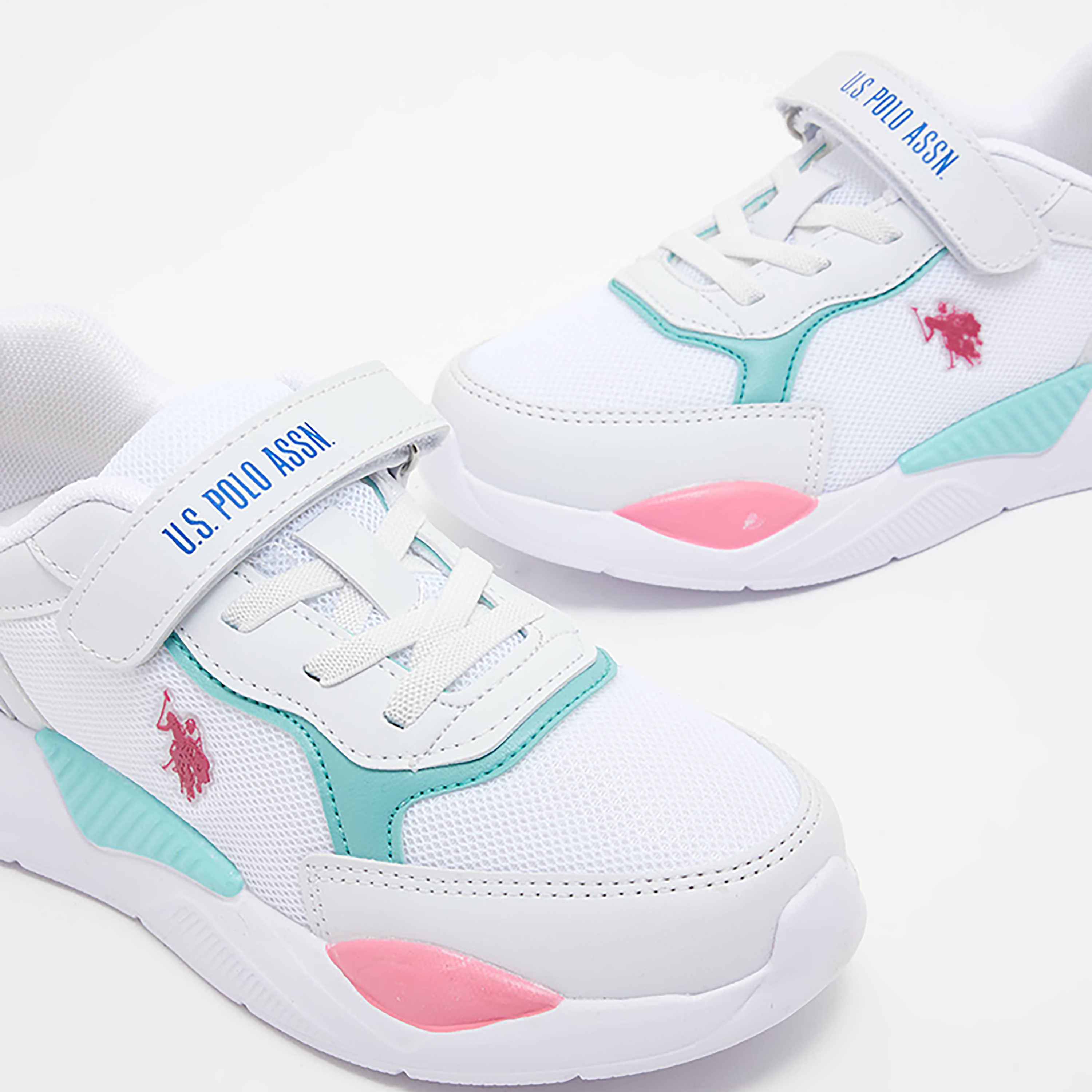 U.S. Polo Assn. Kids Sneakers with Velcro Closure | 3M APRON 3FX-girls-shoes-sneakers-image-4