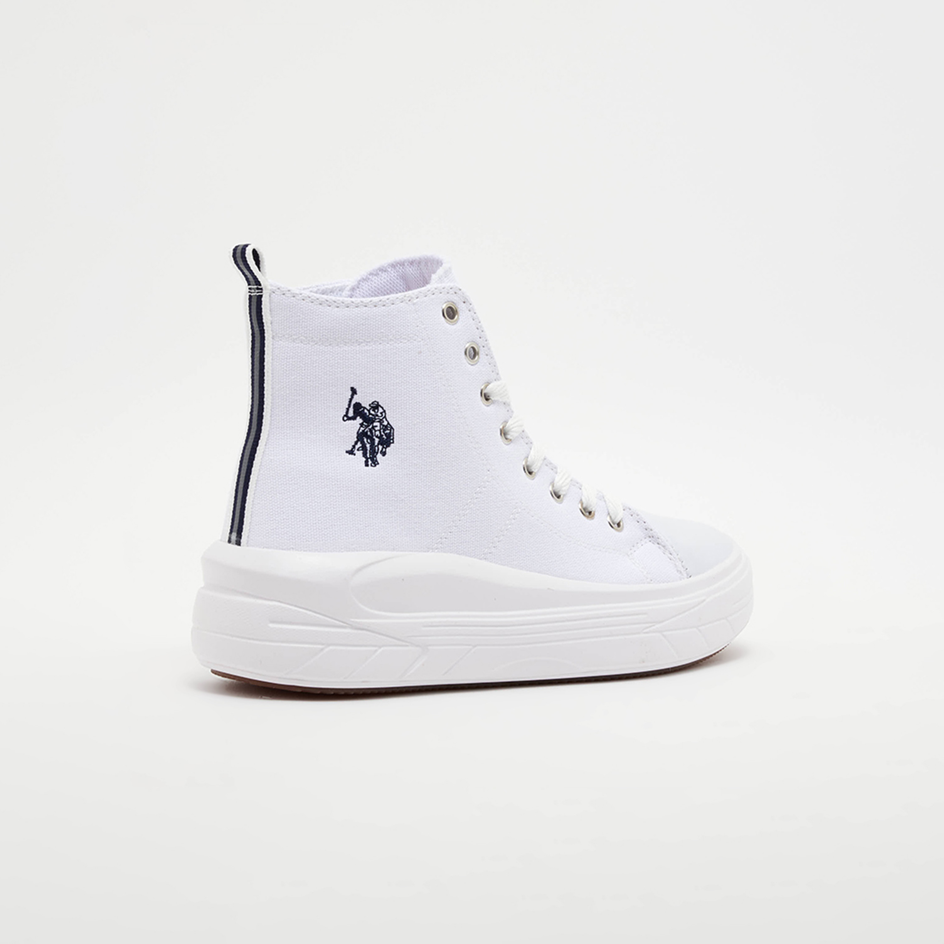 U.S. Polo Assn. Women High Top Lace-Up Flatform Sneakers | 3M CLEMENTNE TEX 3FX-women-shoes-sneakers-image-2
