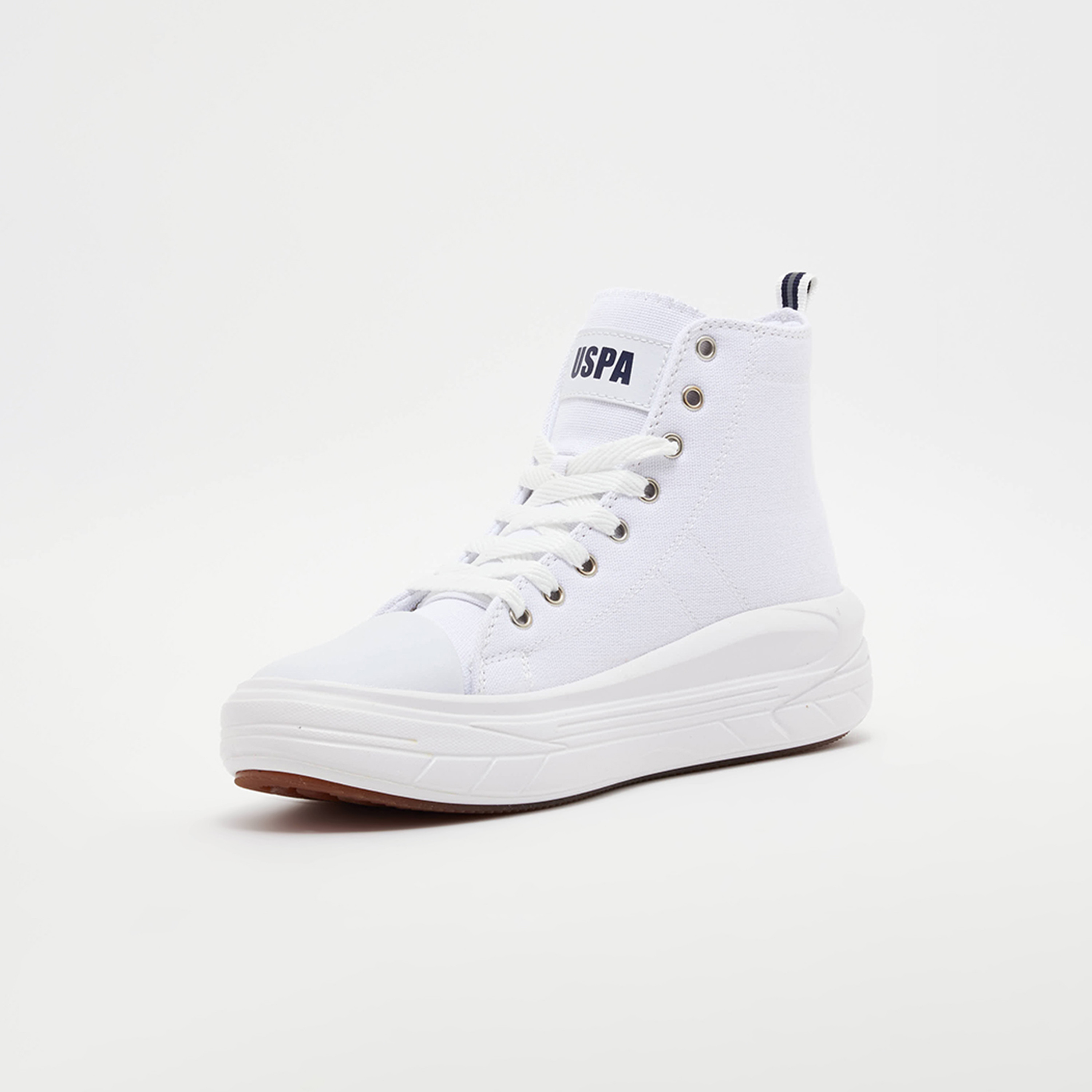 U.S. Polo Assn. Women High Top Lace-Up Flatform Sneakers | 3M CLEMENTNE TEX 3FX-women-shoes-sneakers-image-3