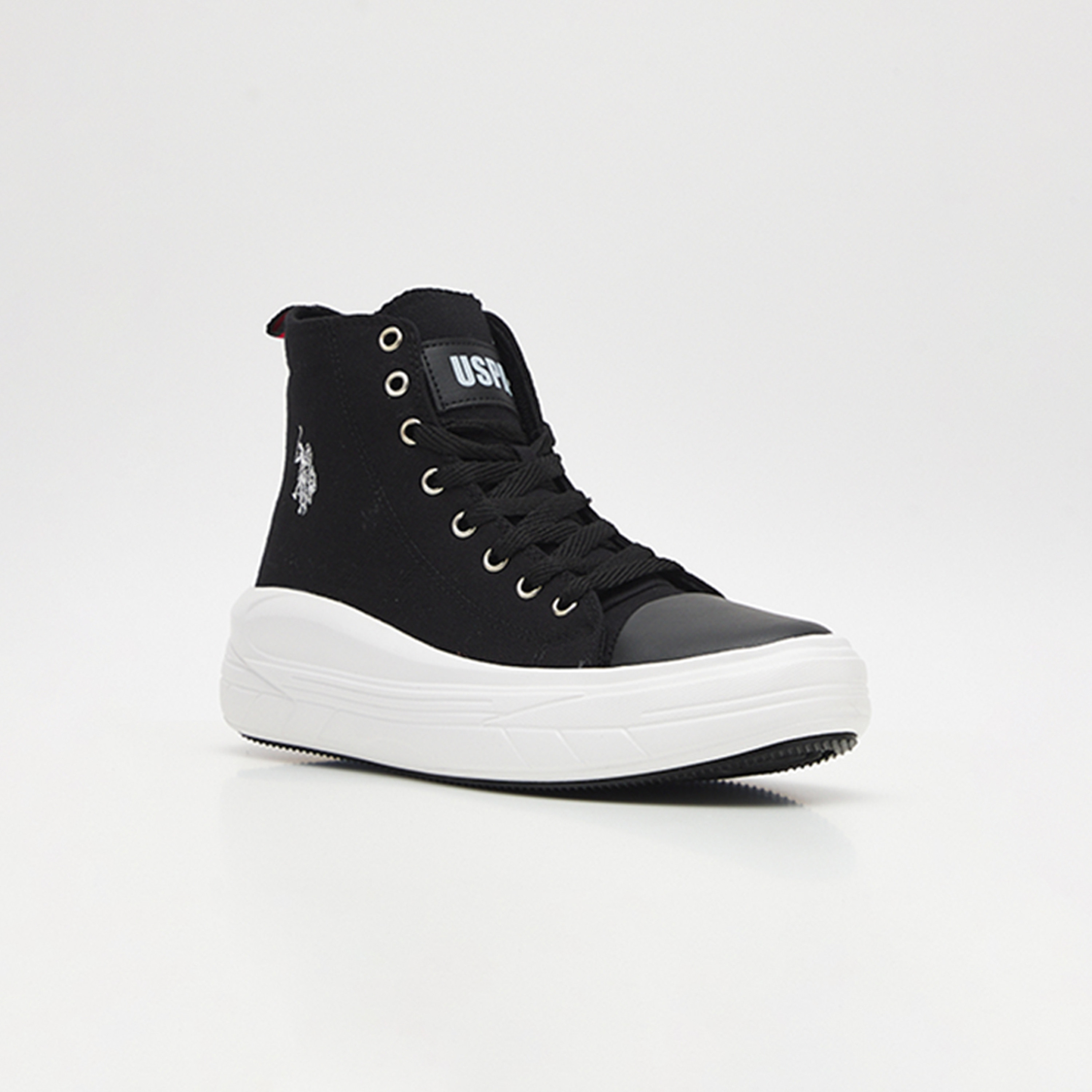 U.S. Polo Assn. Women's High Top Lace-Up Sneakers | 3M CLEMENTNE TEXBK-women-shoes-sneakers-image-1
