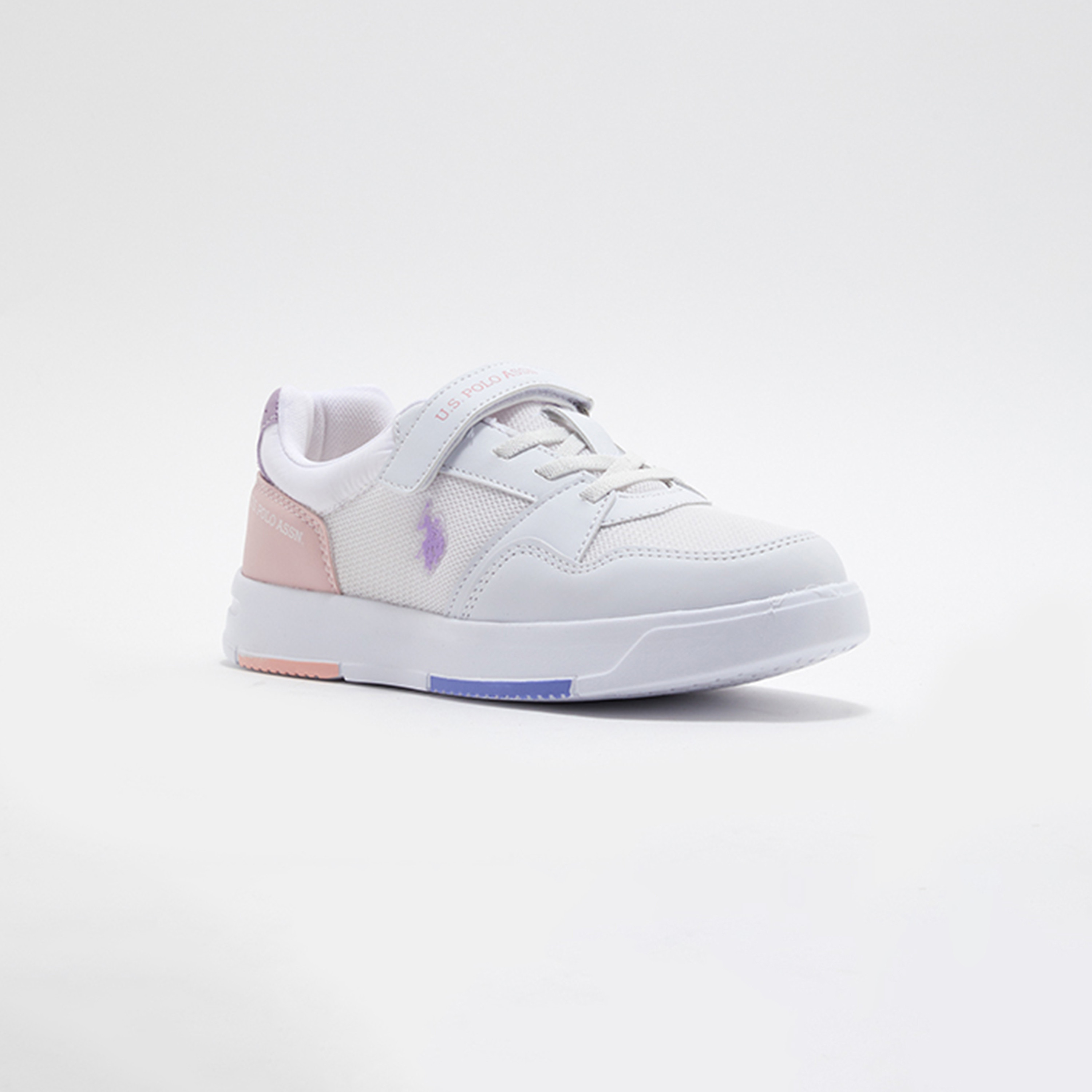 U.S. Polo Assn. Kids Sneakers with Velcro Closure - 3MDAVIDJR3FX-girls-shoes-sneakers-image-1