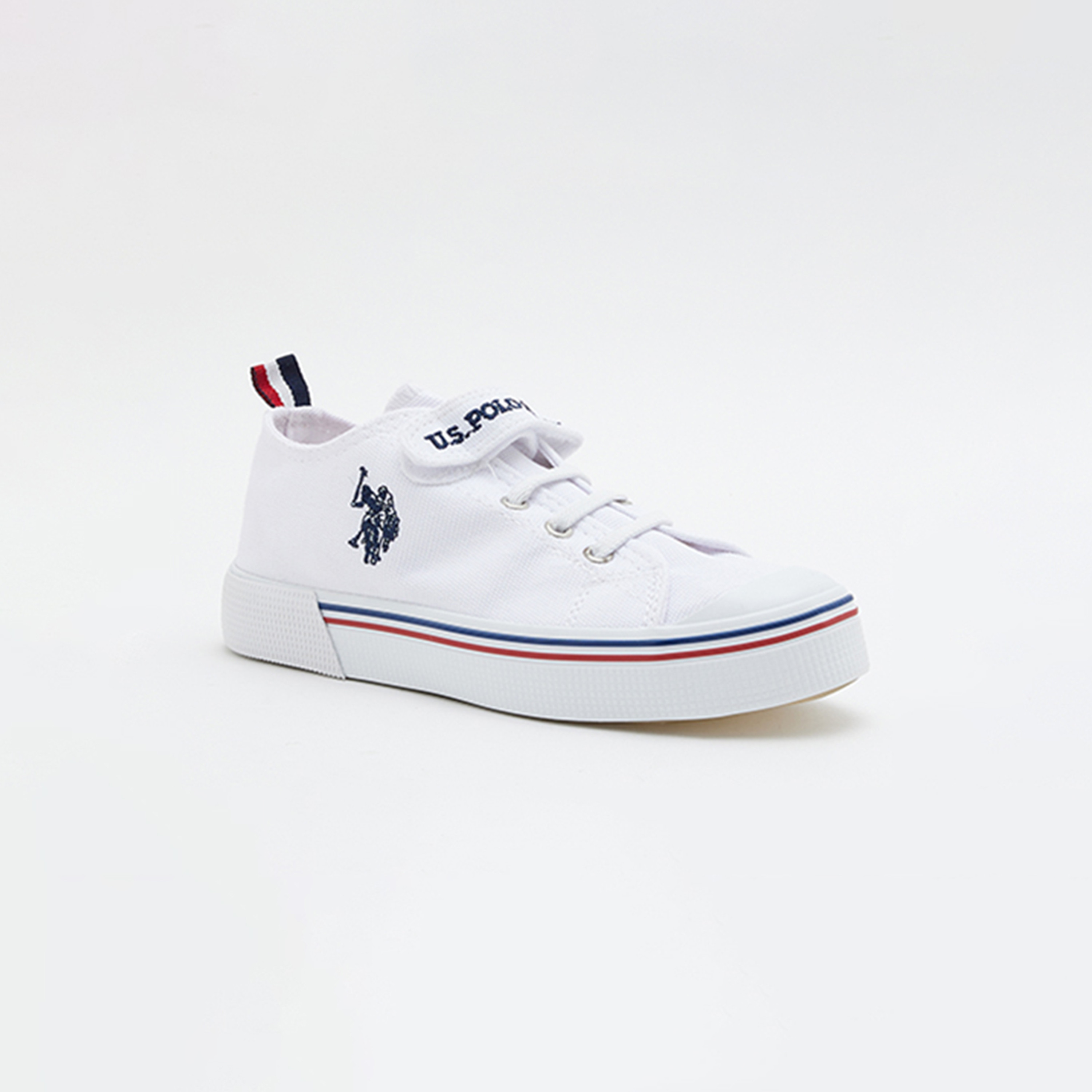 حذاء يو اس بولو اسن كيدز ذو رقبة منخفضة وشريط فيلكرو | 3M PENELOPE 3FXK-girls-shoes-sneakers-image-1