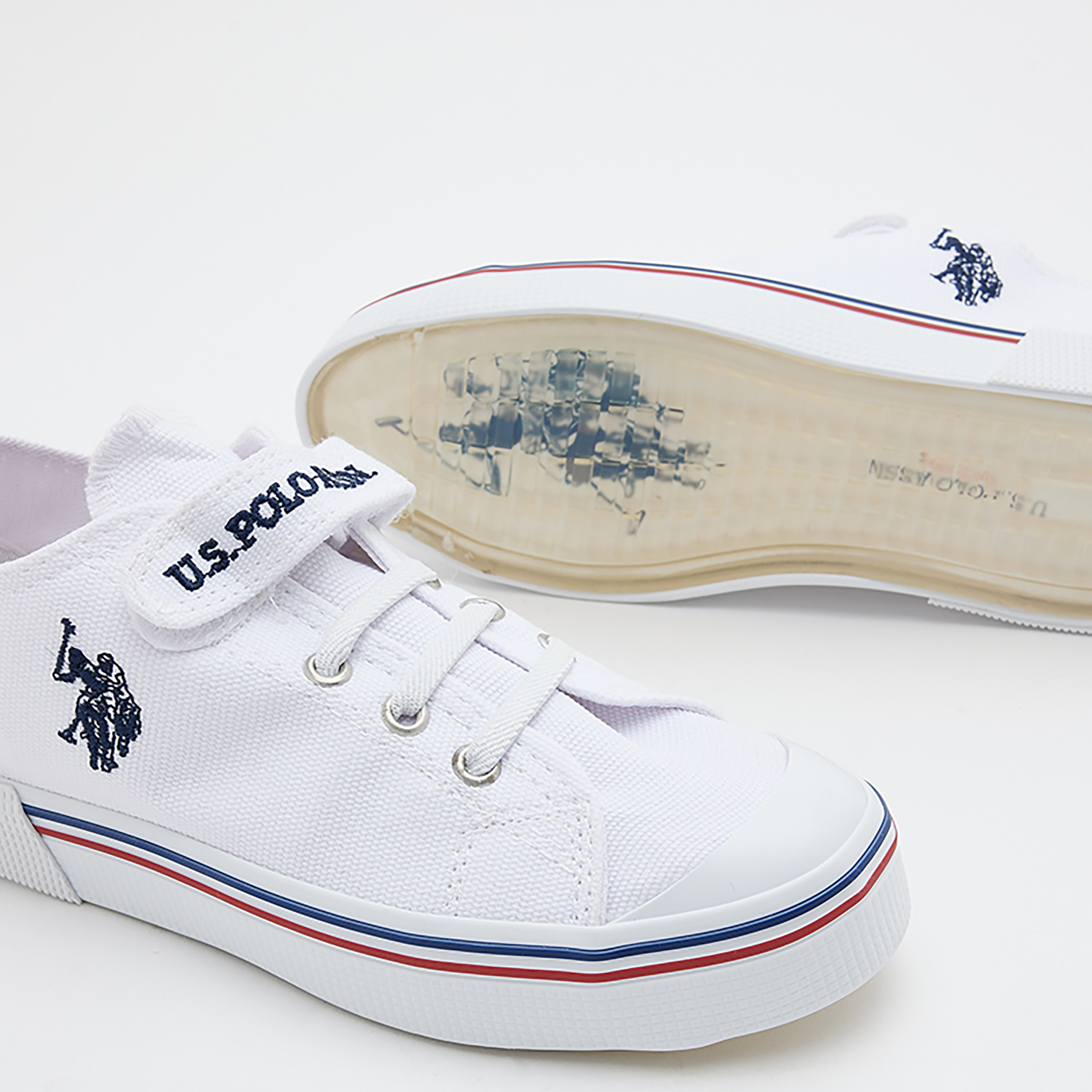 حذاء يو اس بولو اسن كيدز ذو رقبة منخفضة وشريط فيلكرو | 3M PENELOPE 3FXK-girls-shoes-sneakers-image-4