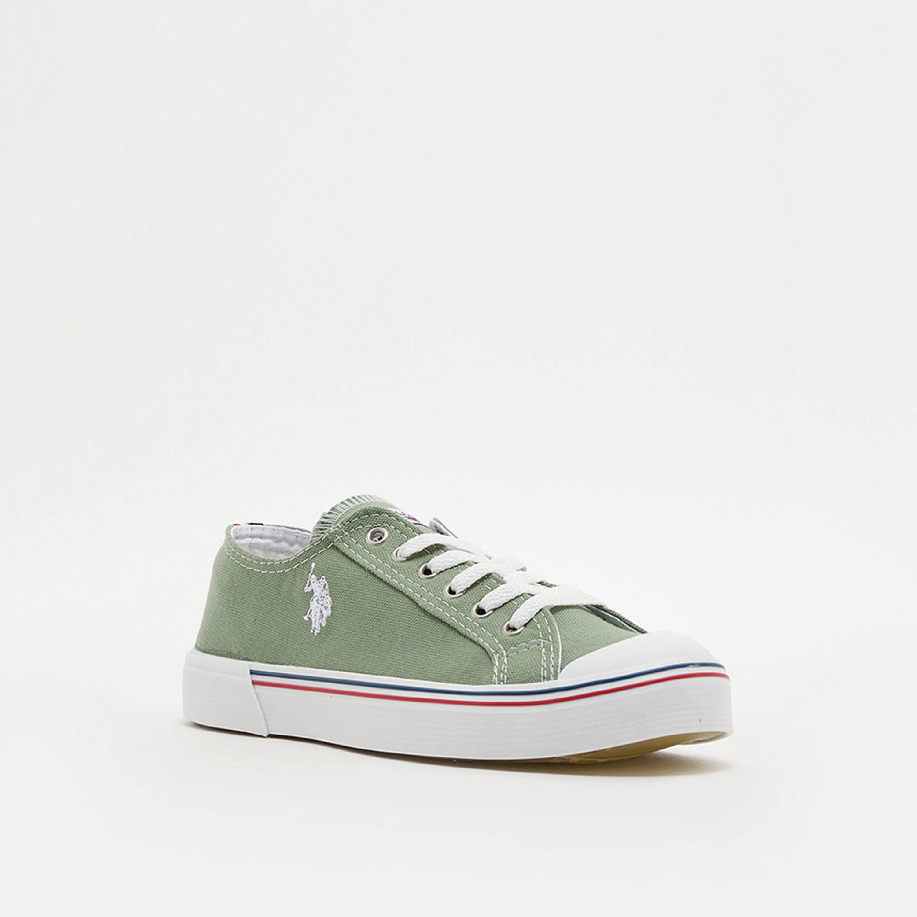  3MPENELOPE3FX_1 | حذاء سنيكرز رياضي نسائي من من يو إس بولو أسن برباط علوي من قماش الكتاني-women-shoes-sneakers-image-1