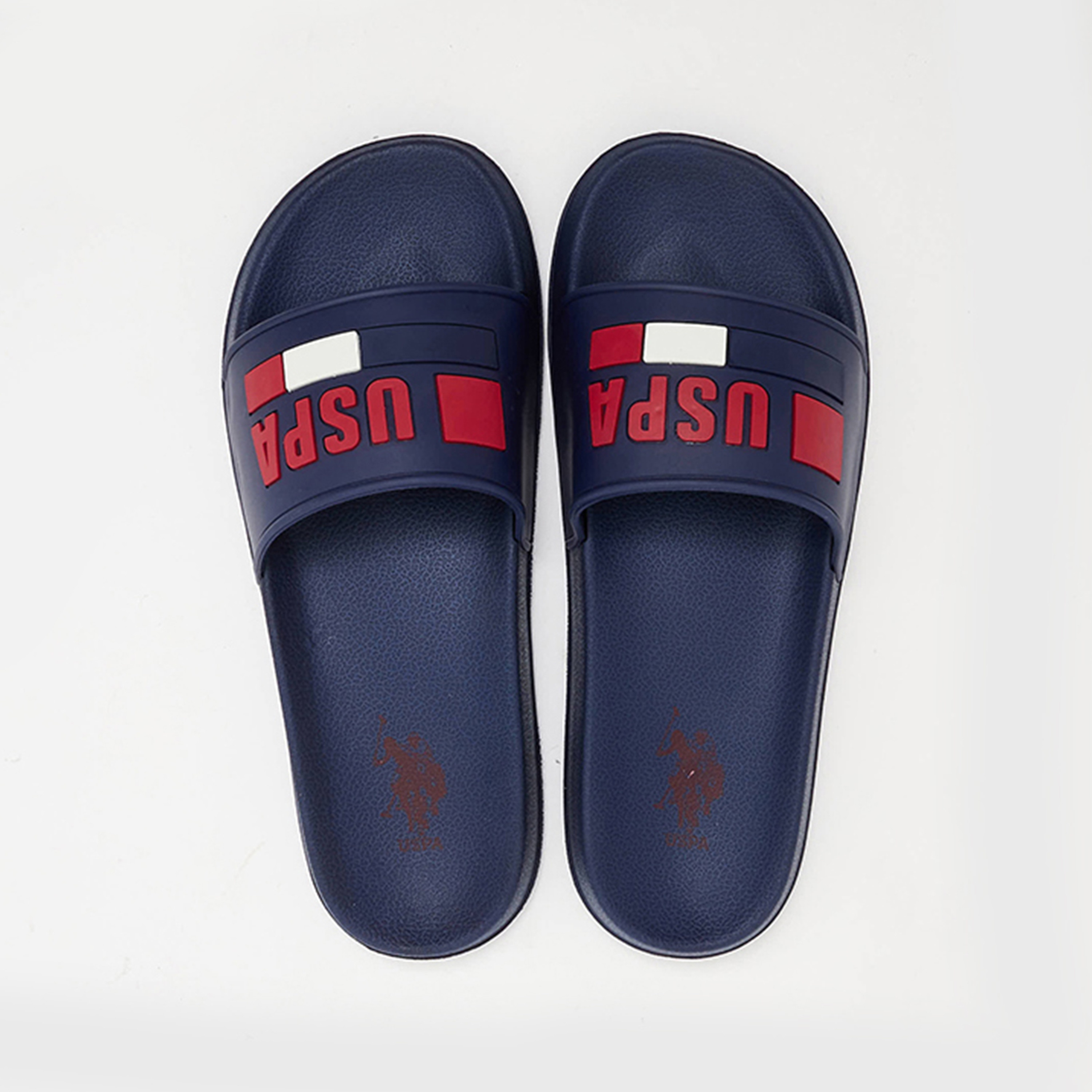 U.S. Polo Assn. Logo Men Open Toe Slides | 3MSMAUG3FX-men-shoes-flipflopsandslides-image-4