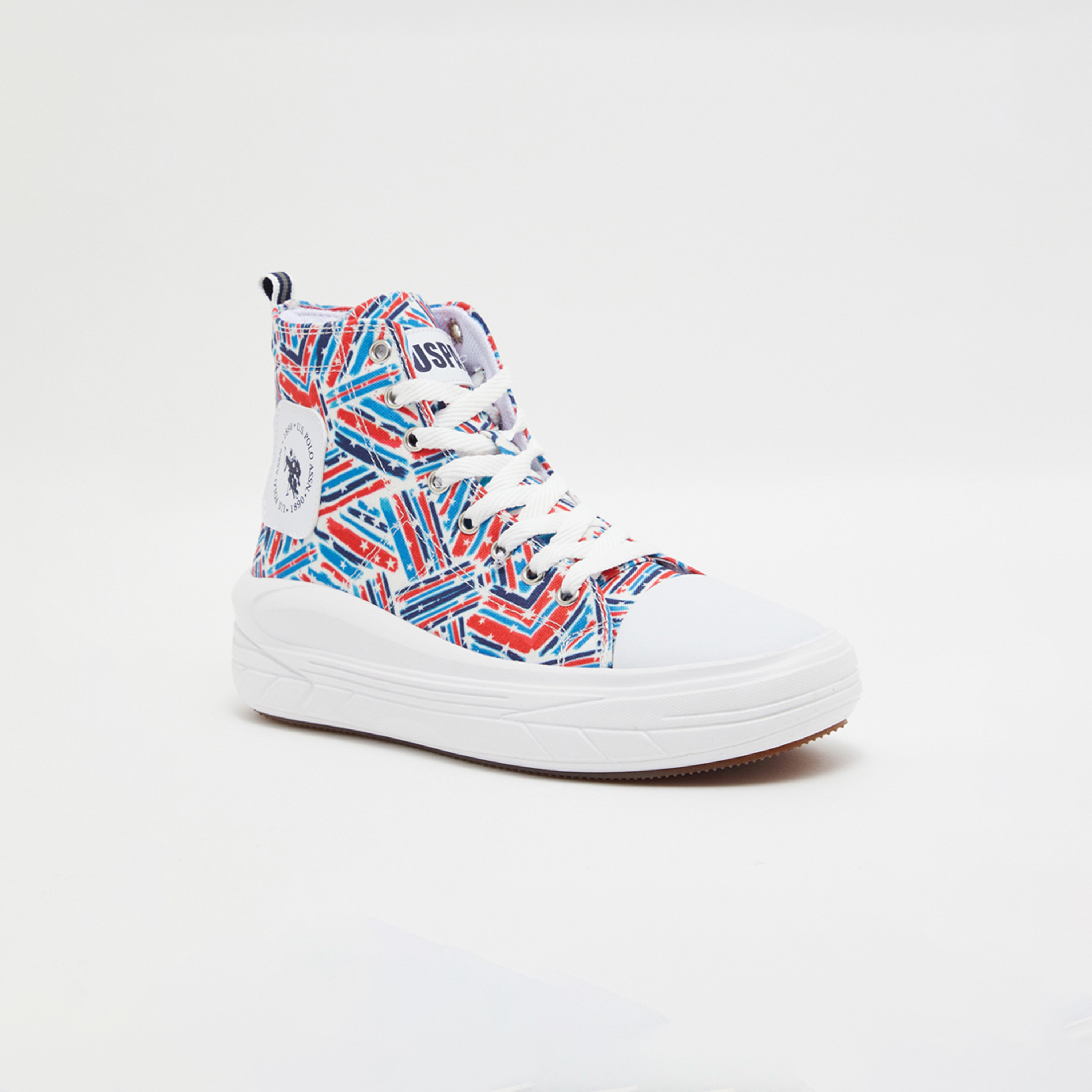 يو. اس. بولو اسن- حذاء رياضي للنساء كاحل مرتفع تصميم ذو أربطة | 3Mclementne PT 3FX-women-shoes-sneakers-image-1