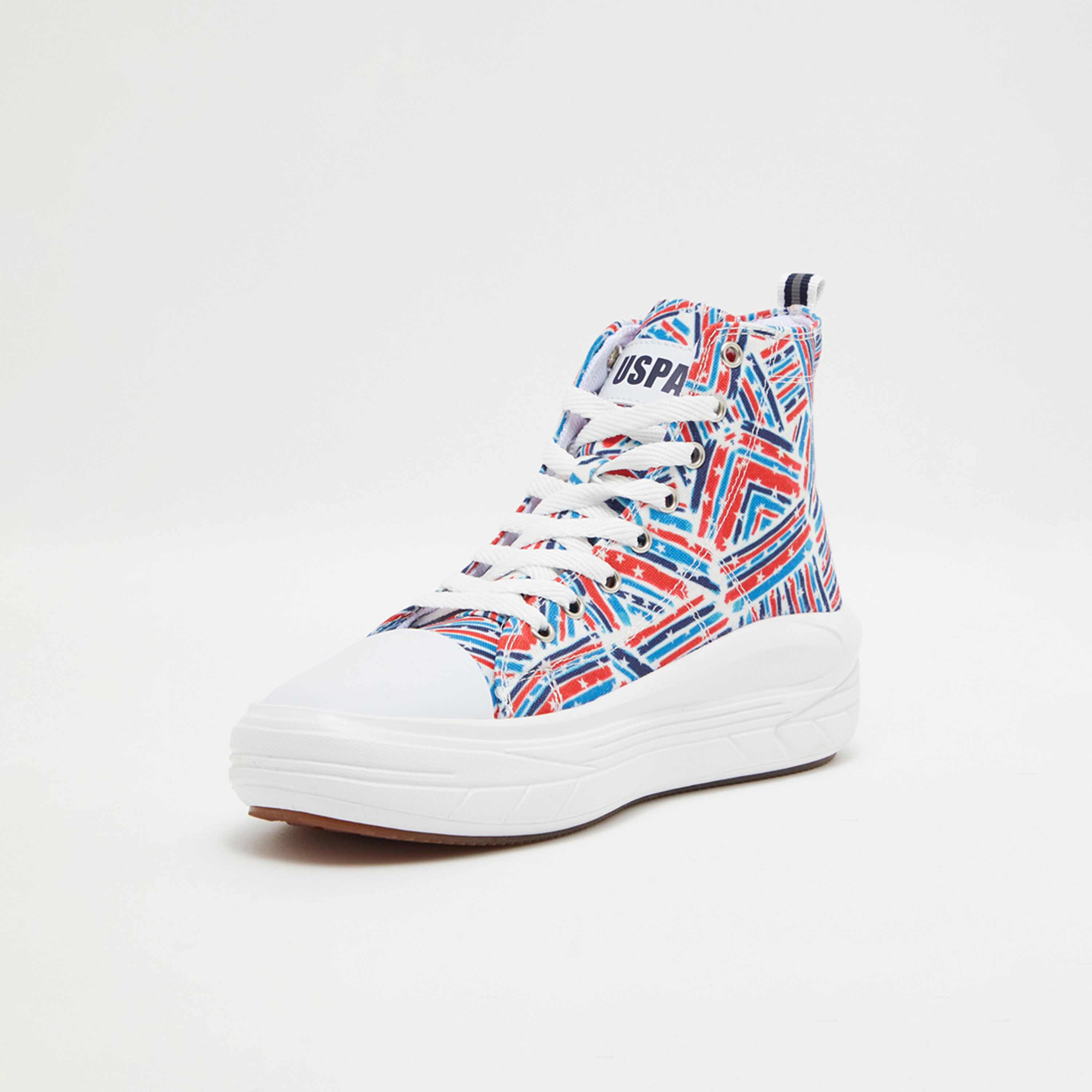 U.S. Polo Assn Women's High Cut Lace-Up Sneakers | 3Mclementne PT 3FX-women-shoes-sneakers-image-2