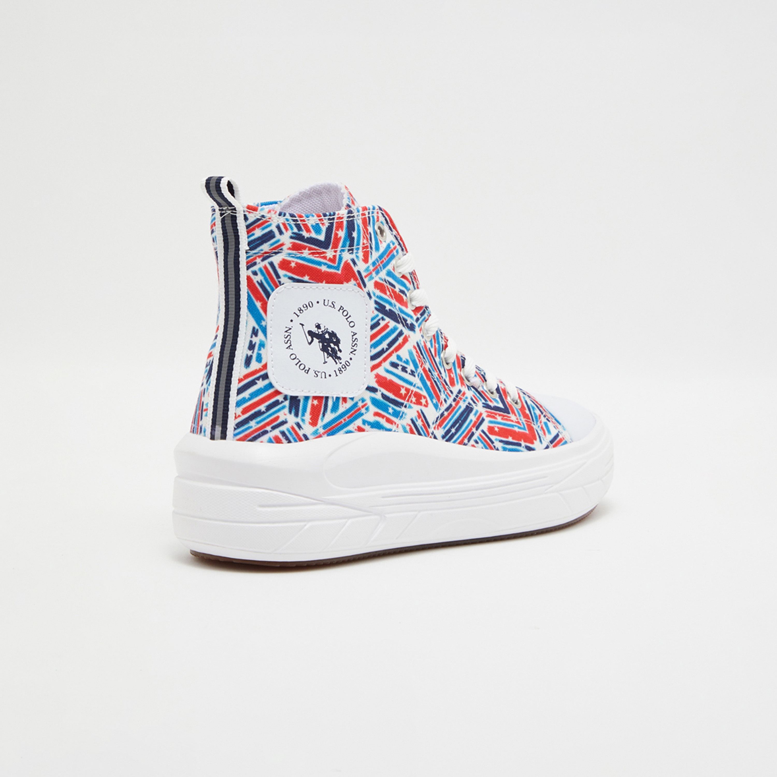 U.S. Polo Assn Women's High Cut Lace-Up Sneakers | 3Mclementne PT 3FX-women-shoes-sneakers-image-3