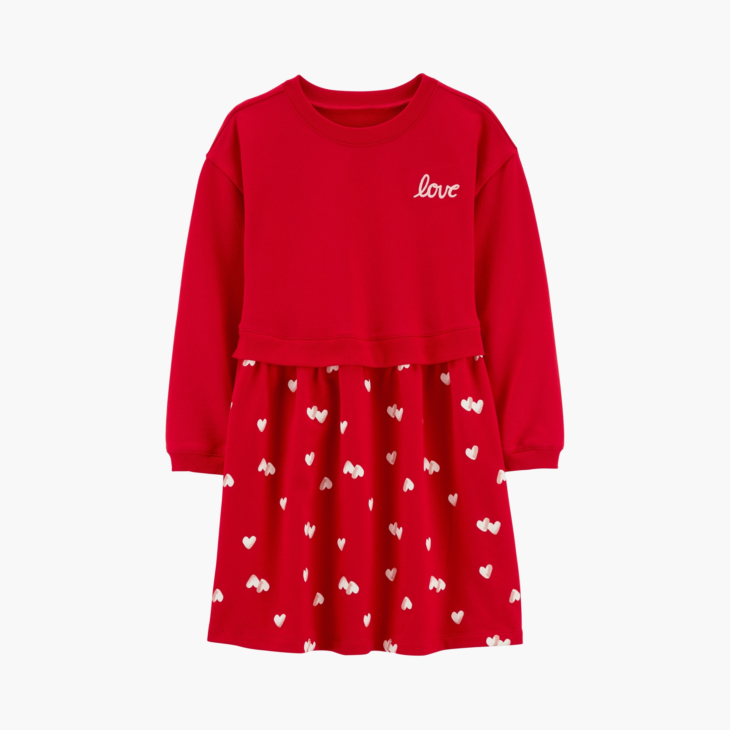 فستان مطبوع بأكمام طويلة من كارترز-girls-clothing-dressesandjumpsuits-image-1