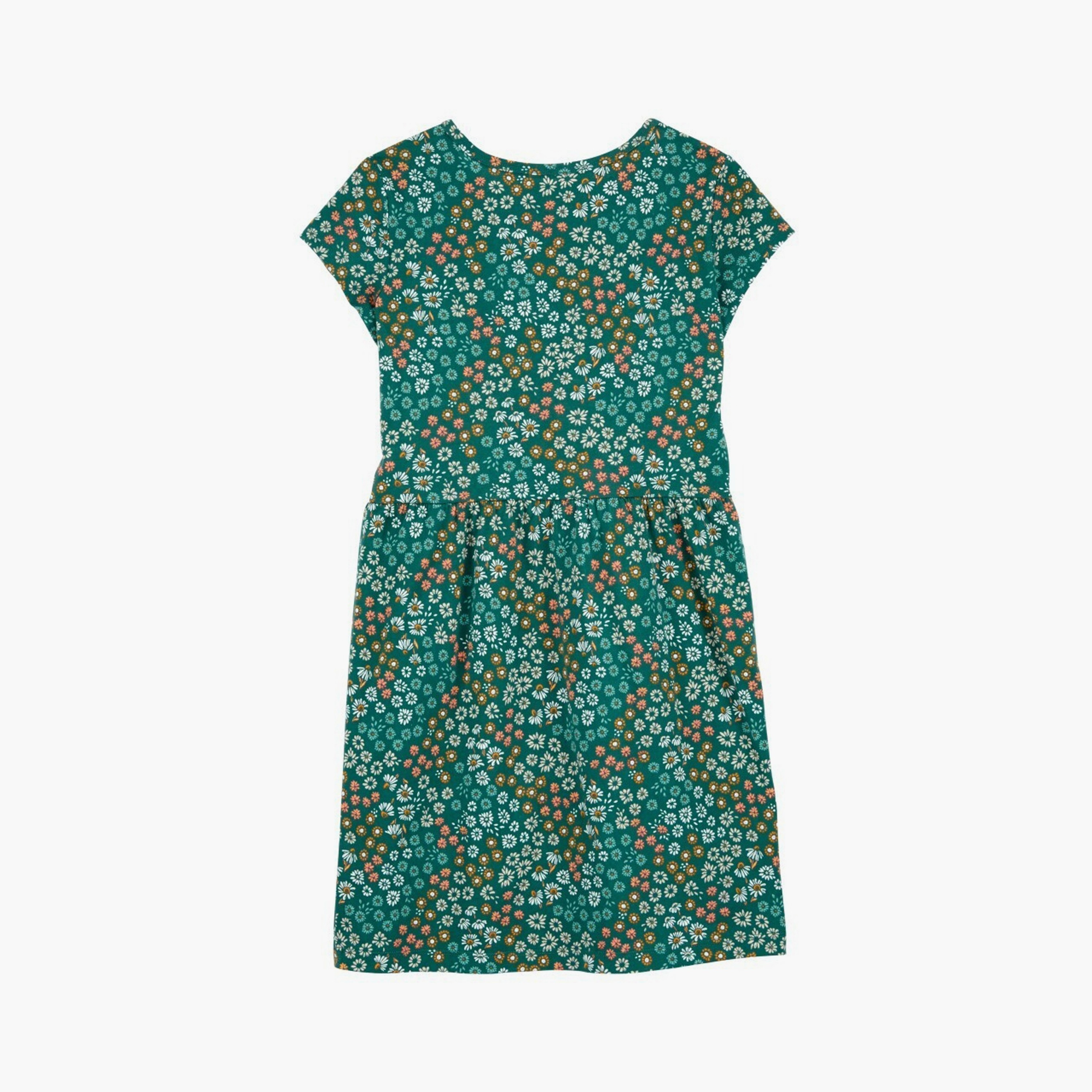 Carter's Floral Printed Short Sleeves Dress-girls-clothing-dressesandjumpsuits-image-2