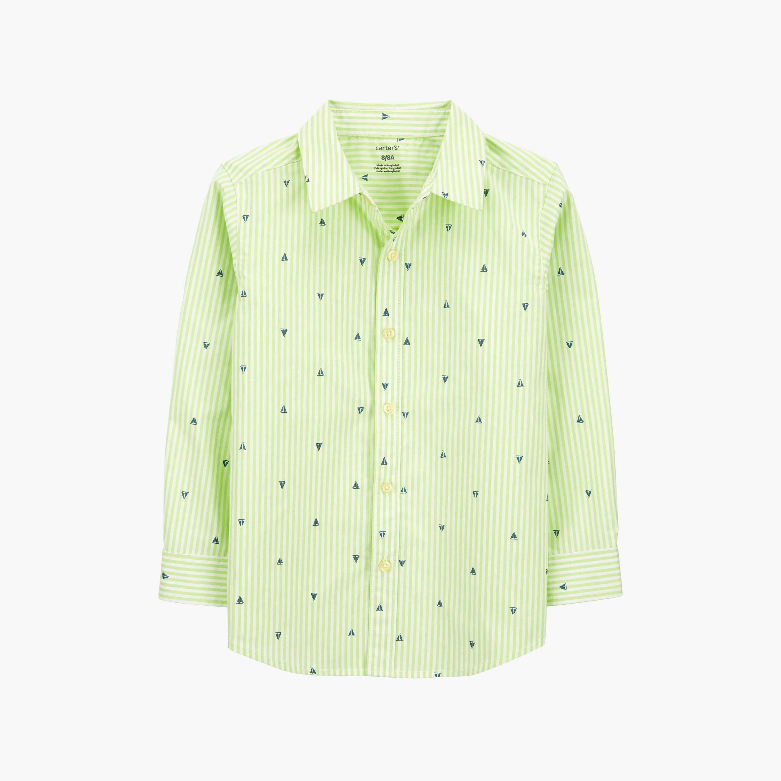 قميص بأكمام طويلة وبأزرار للأسفل مركب شراعي من كارترز-boys-clothing-shirts-image-1