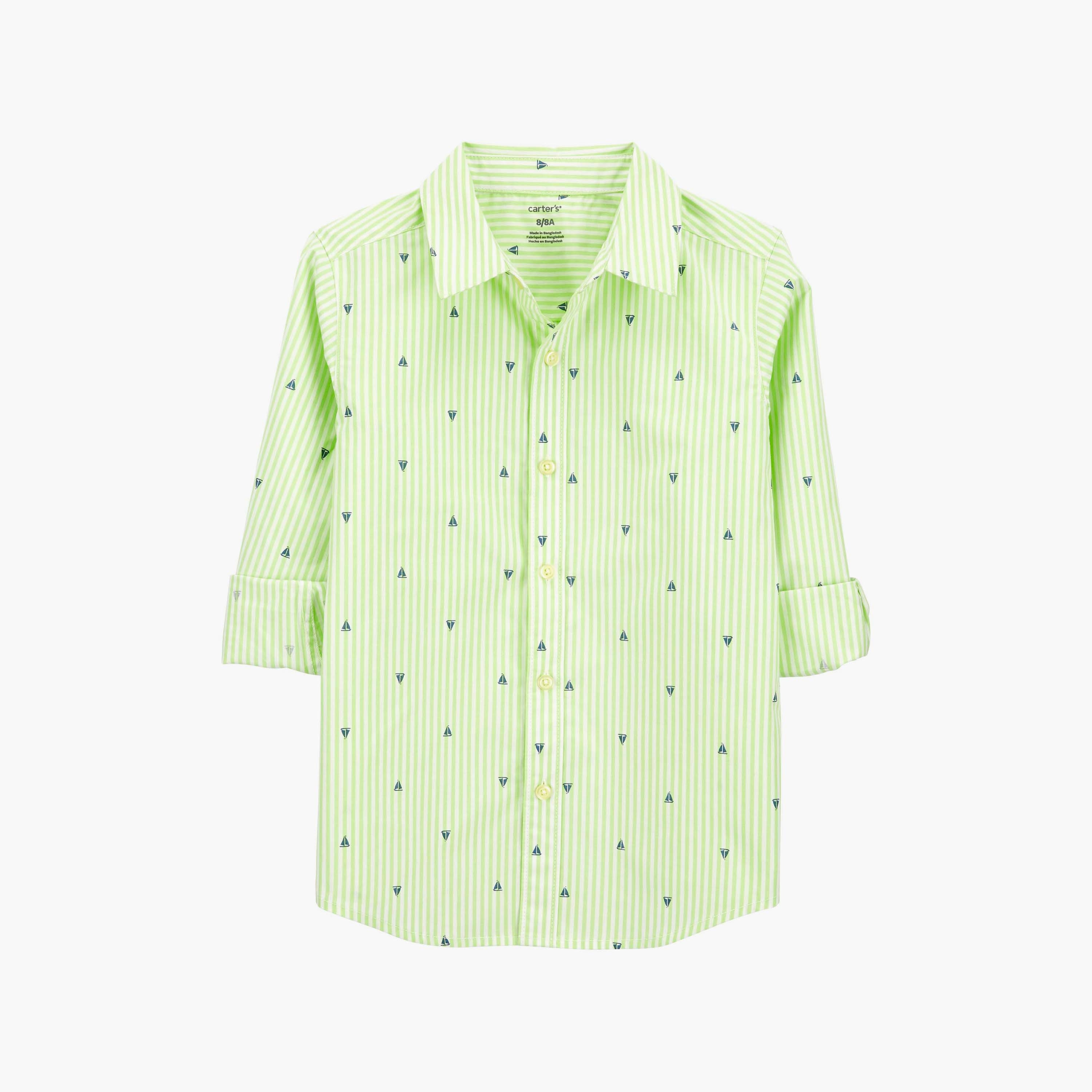 قميص بأكمام طويلة وبأزرار للأسفل مركب شراعي من كارترز-boys-clothing-shirts-image-2