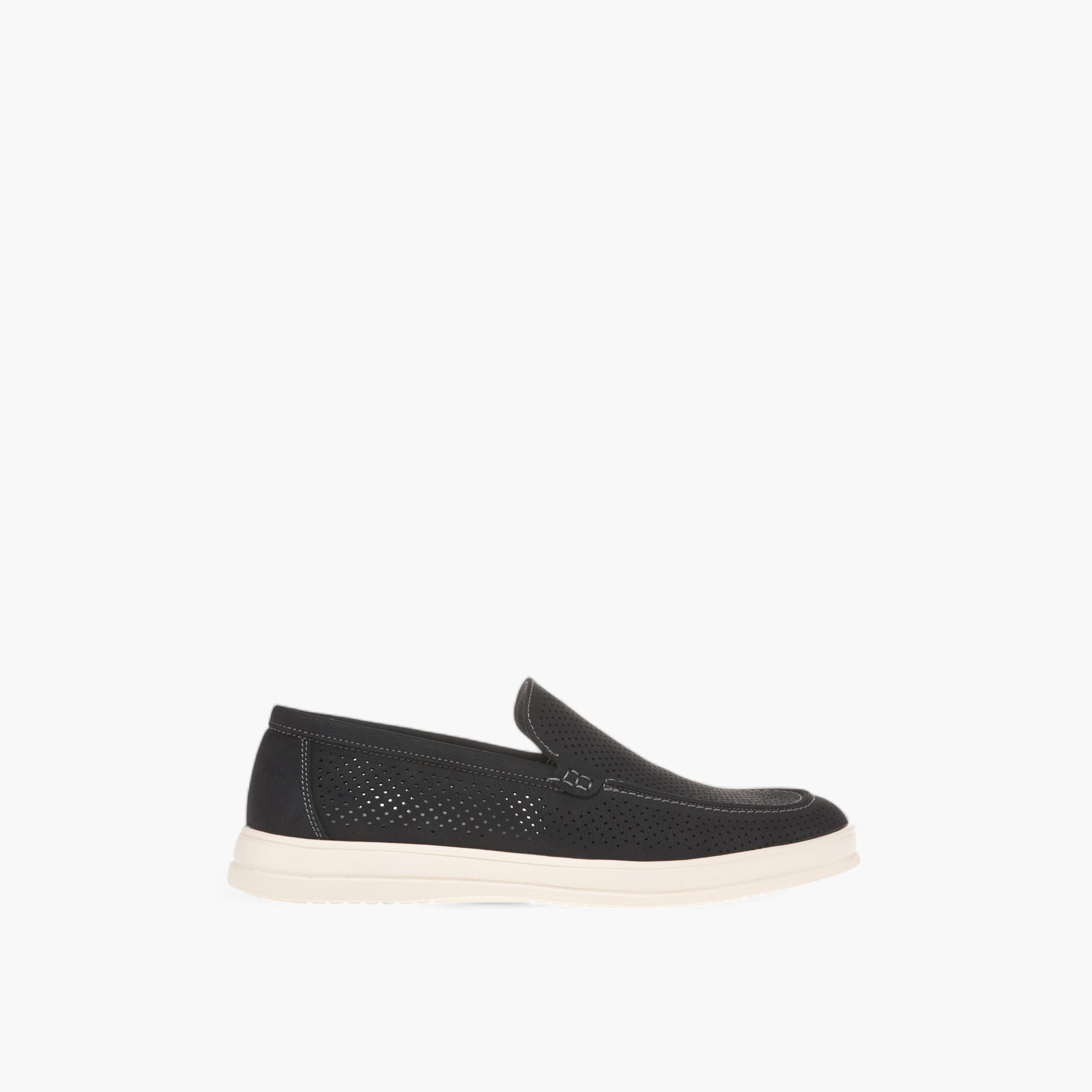 Lee Cooper Men's Perforated Slip-On Loafers-men-shoes-loafersandmoccasins-image-3