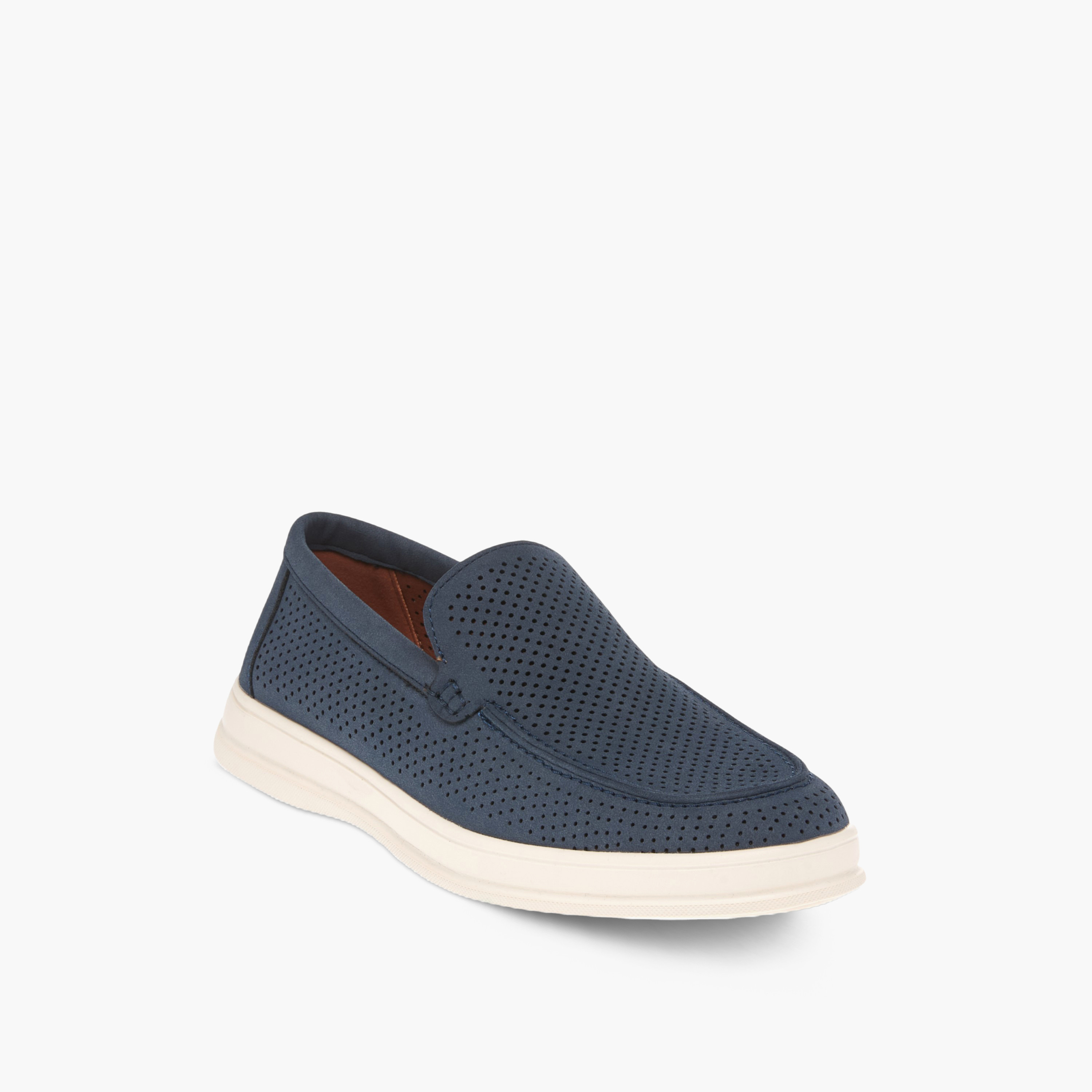 Lee Cooper Men's Perforated Slip-On Loafers-men-shoes-loafersandmoccasins-image-2
