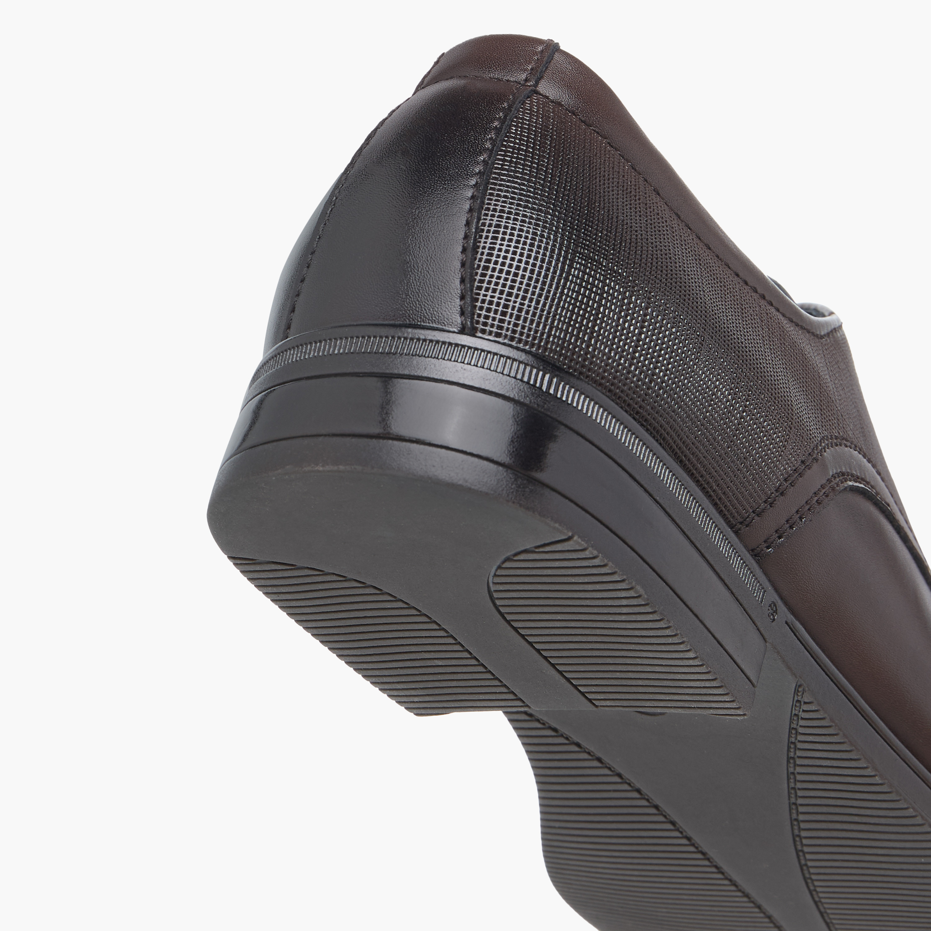 LBL by Shoexpress Textured Derby Shoes with Lace-Up Closure-men-shoes-formalshoes-image-5
