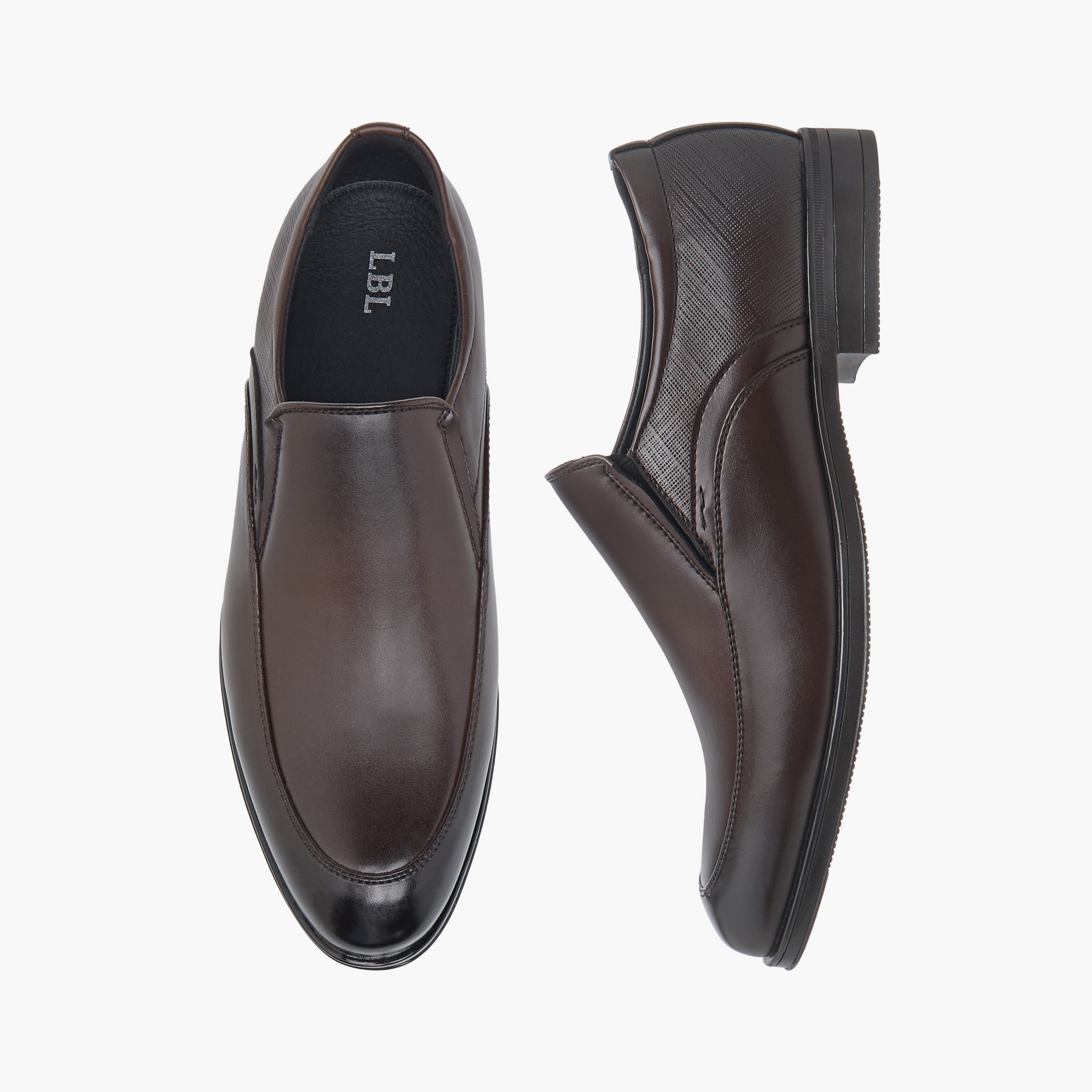 حذاء سهل الارتداء بارز الملمس من إل بي إل من شو إكسبرس-men-shoes-formalshoes-image-1