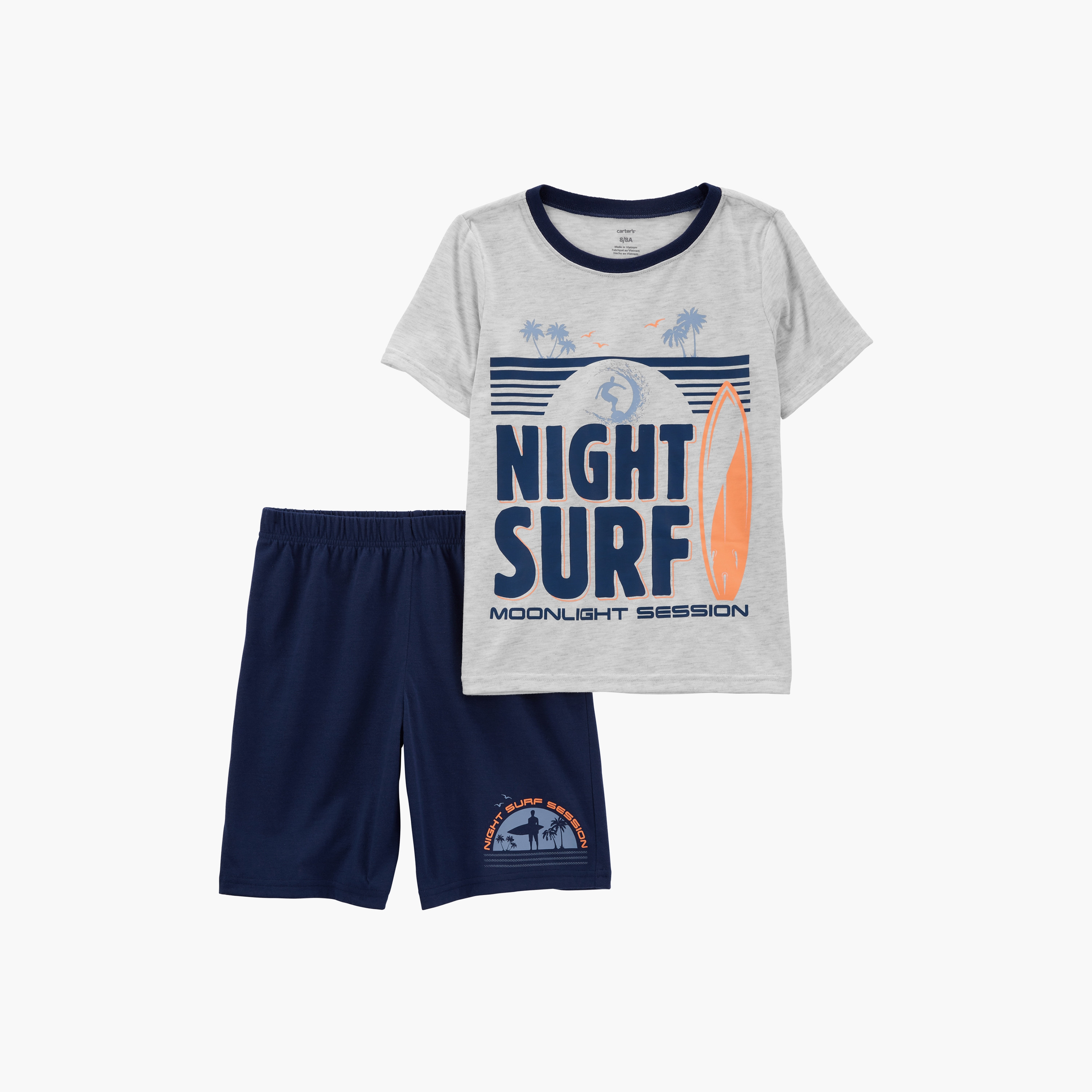 تيشيرت بأكمام قصيرة مطبوعة قطعتين مع شورت من كارترز-boys-clothing-setsandcoords-image-1