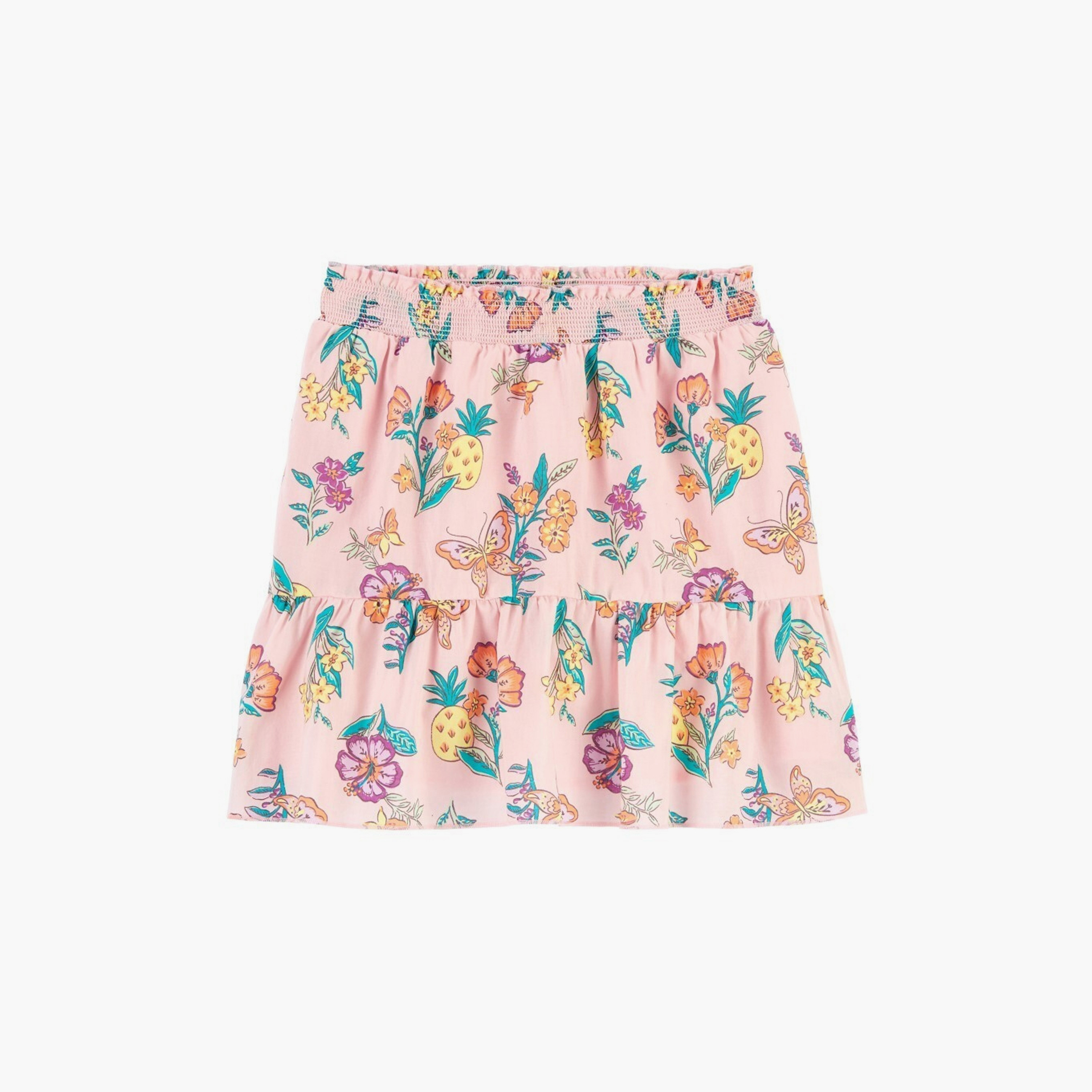 تنورة مطاطية مطبوعة بالزهور من كارترز-baby-girls-clothing-bottoms-skirts-image-1