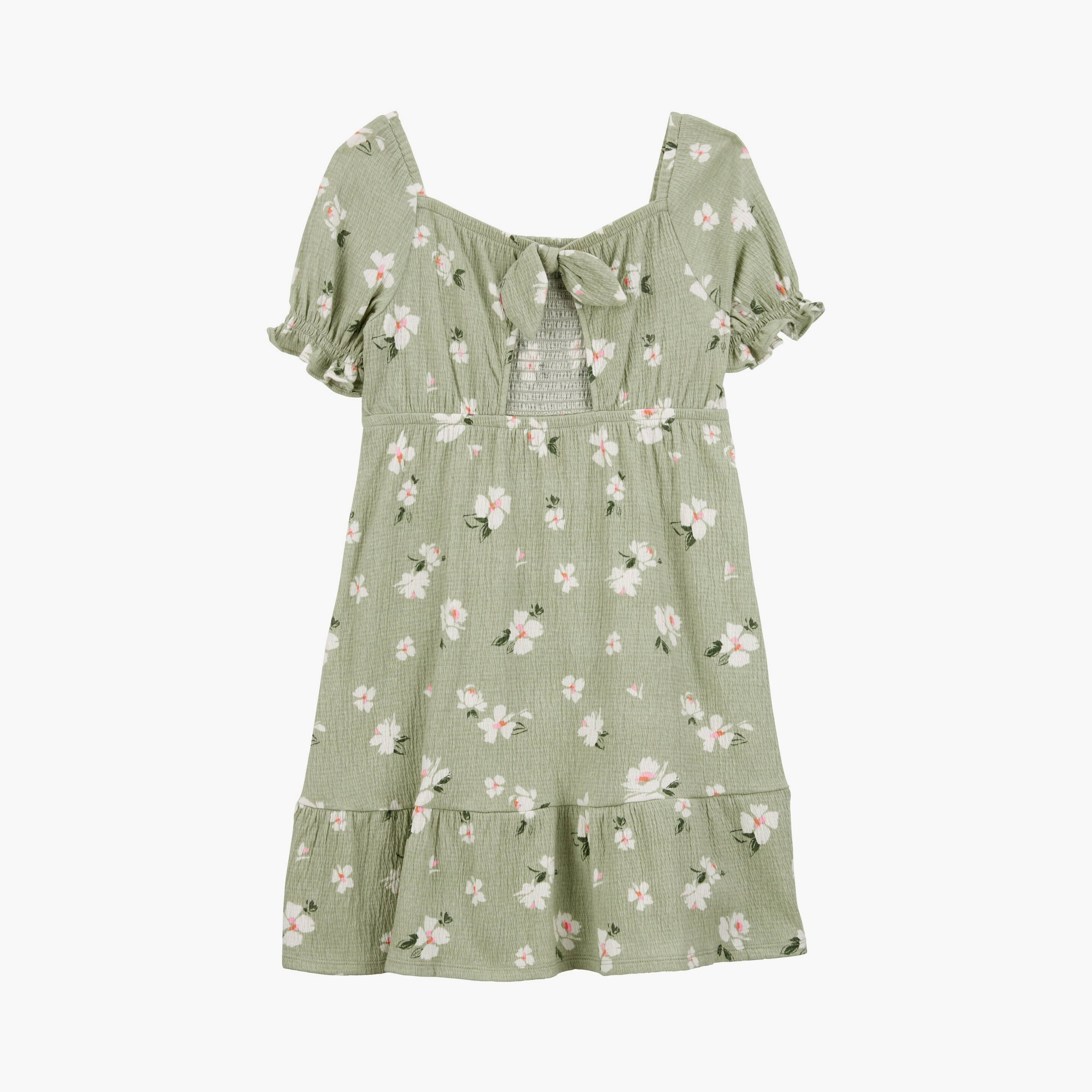 فستان بأكمام قصيرة مطبوع عليه زهور من كارترز-girls-clothing-dressesandjumpsuits-image-2