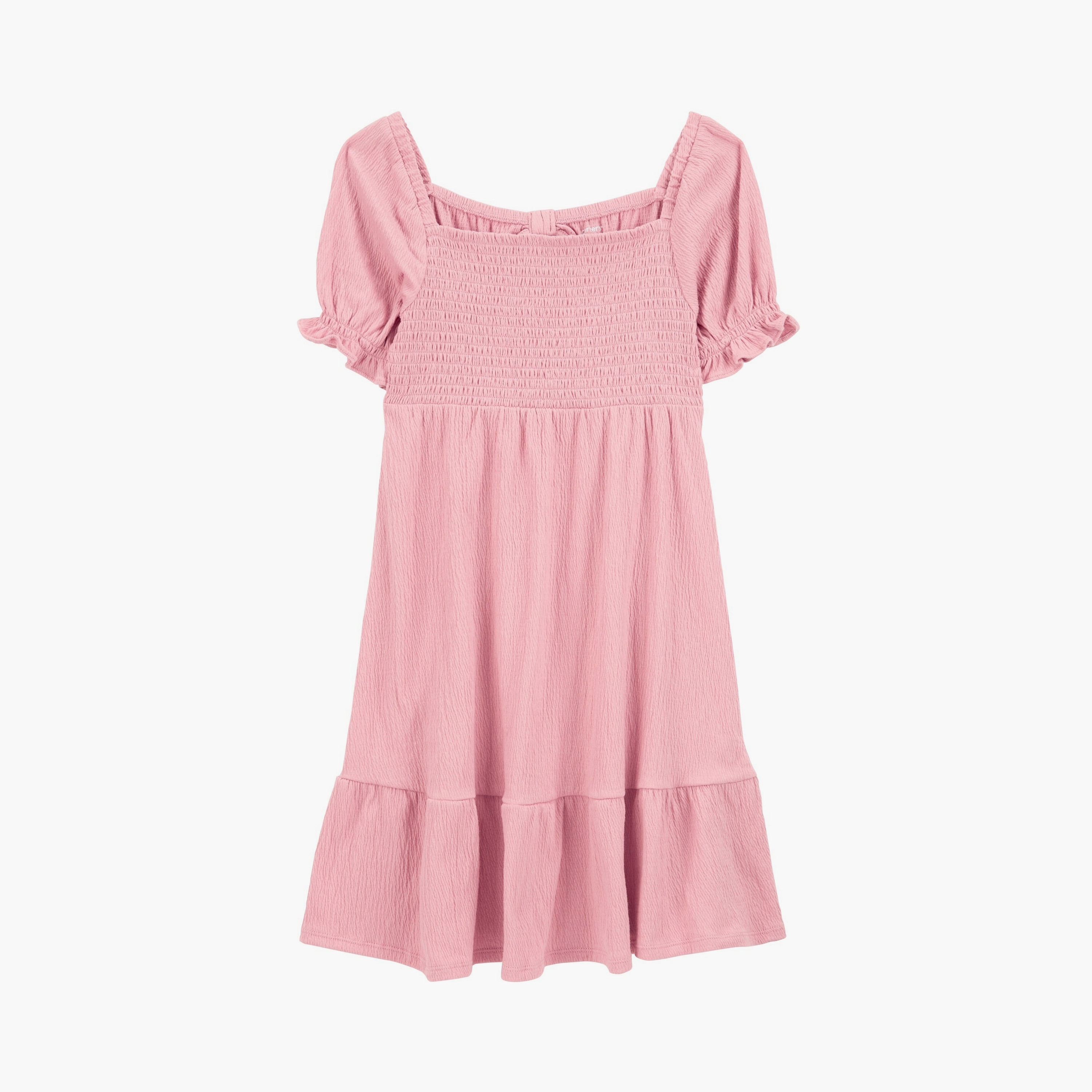 فستان سادة بأكمام قصيرة من كارترز-girls-clothing-dressesandjumpsuits-image-1