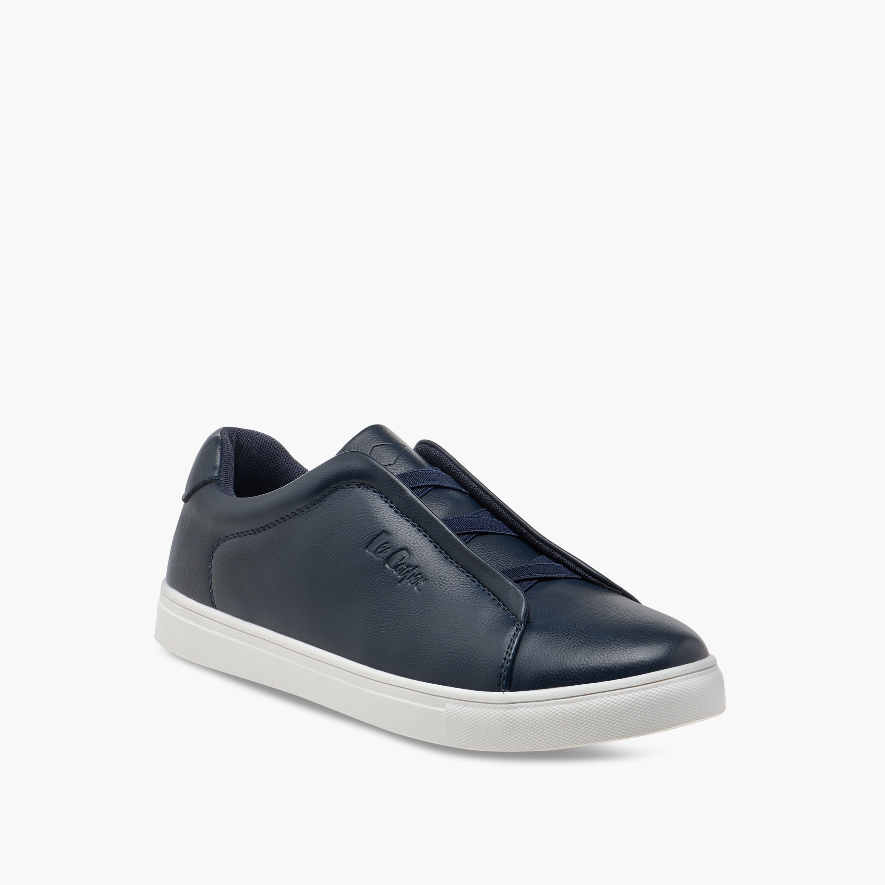 Lee Cooper Men's Cross Strap Detail Slip-On Sneakers-men-shoes-sneakers-image-2