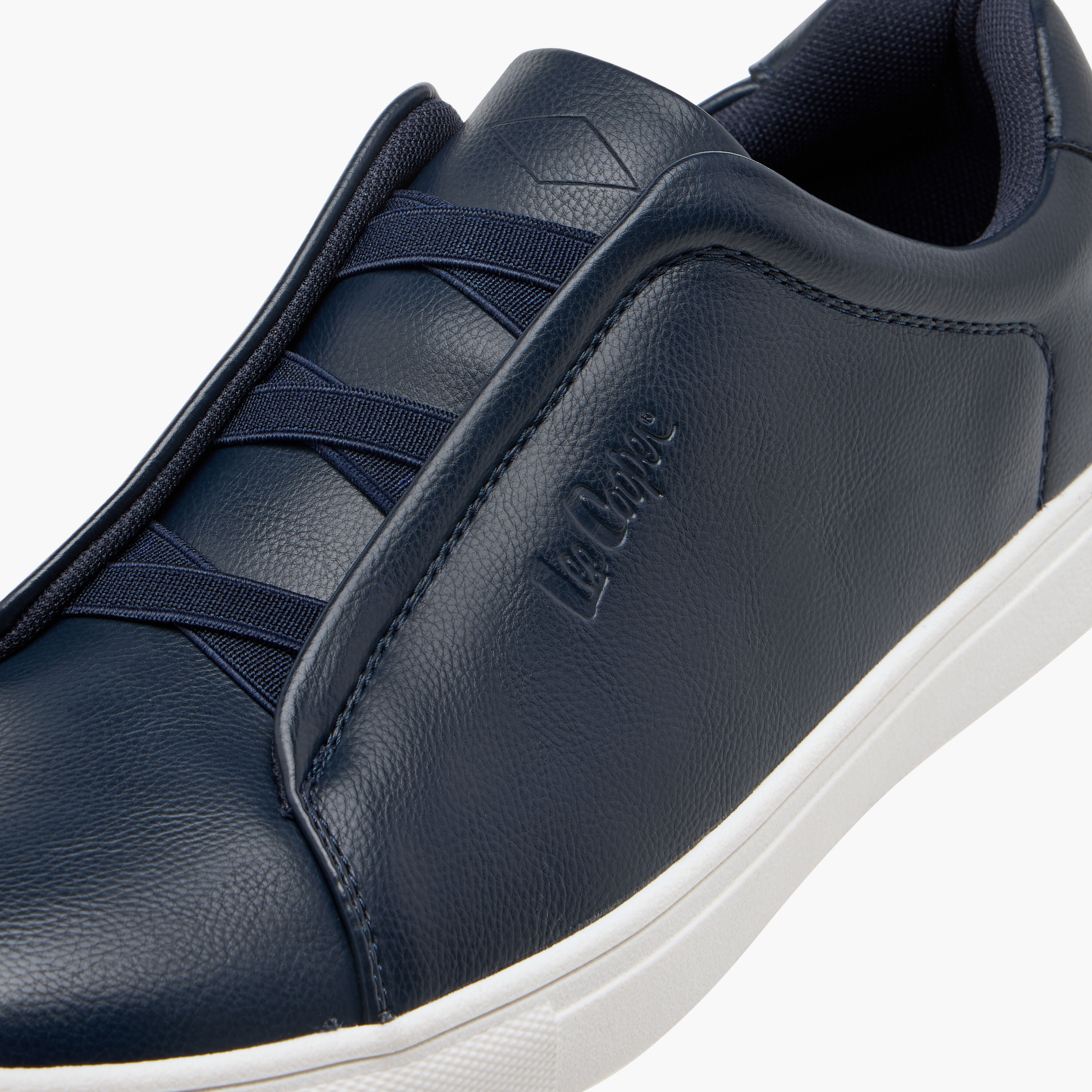 Lee Cooper Men's Cross Strap Detail Slip-On Sneakers-men-shoes-sneakers-image-4