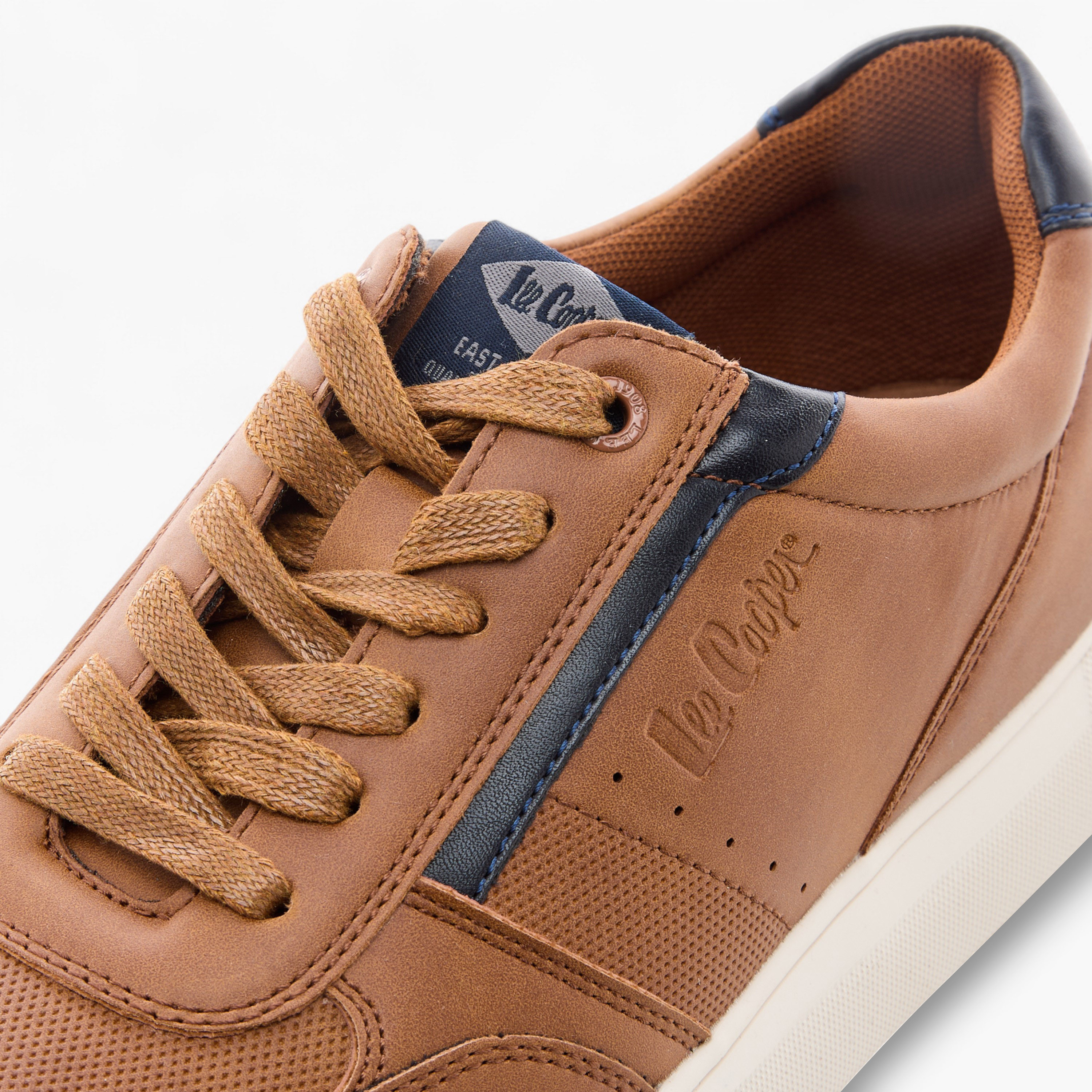 Lee Cooper Men's Panelled Lace-Up Sneakers-men-shoes-sneakers-image-4