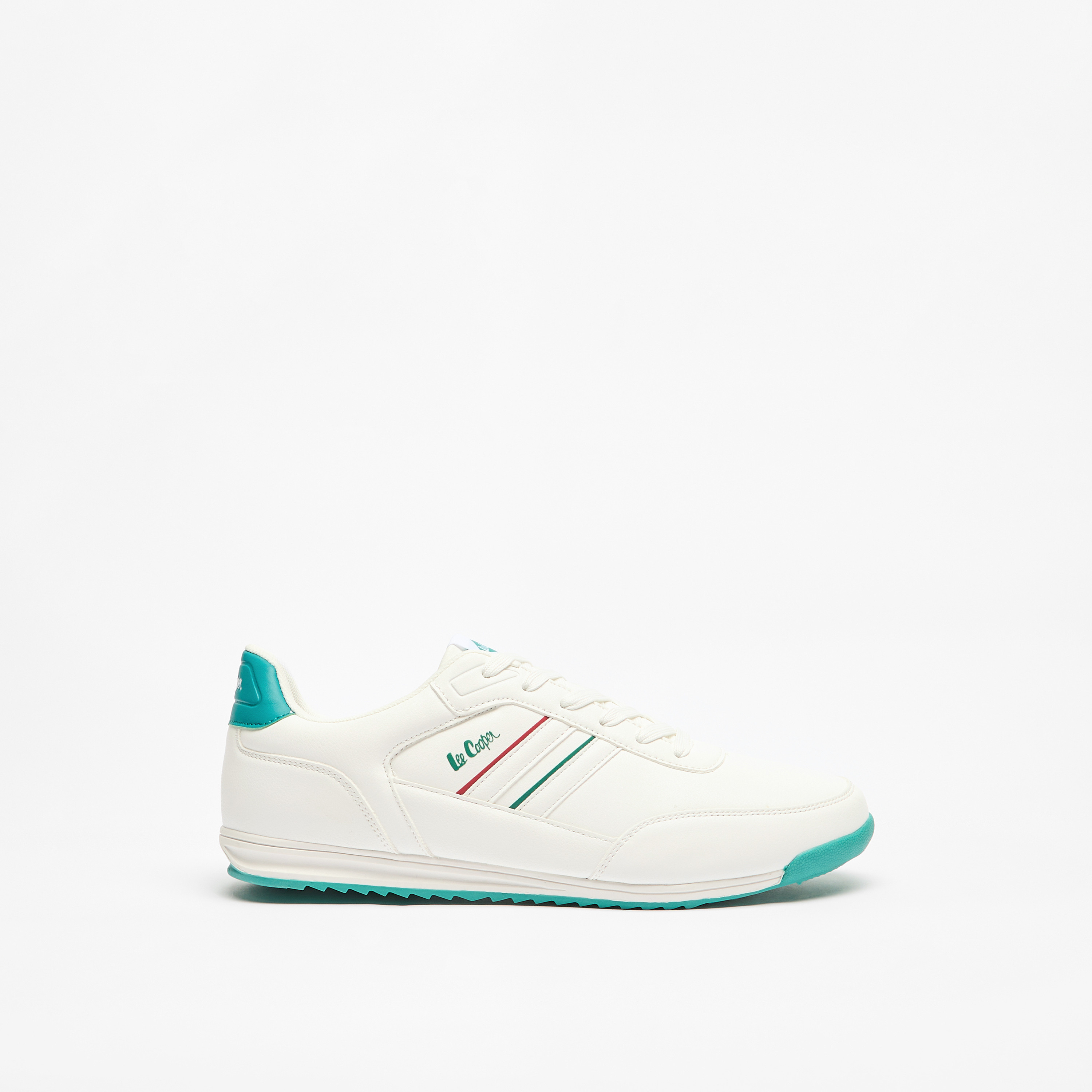 Lee Cooper Men's Logo Detail Sneakers with Lace-Up Closure-men-shoes-sneakers-image-8