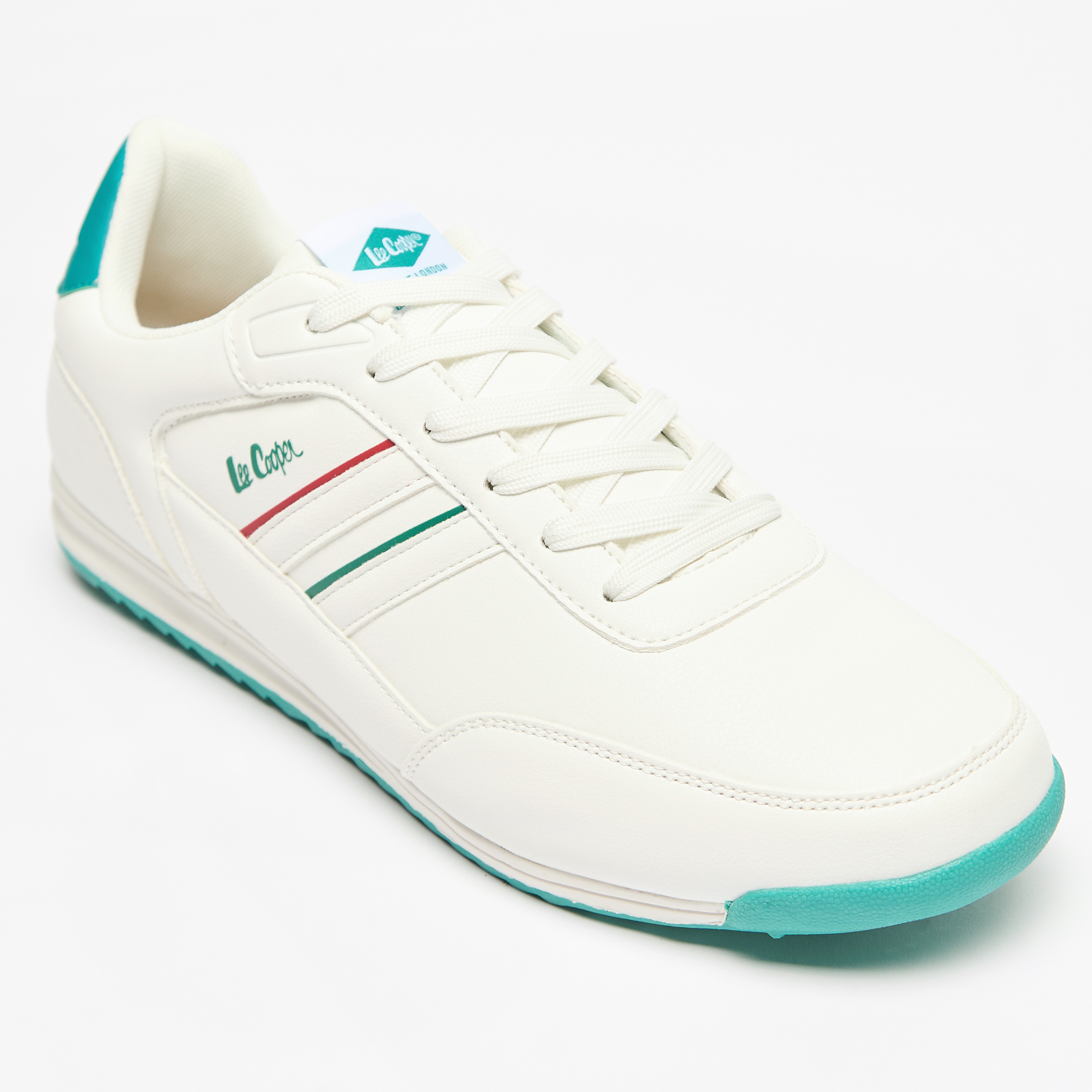 Lee Cooper Men's Logo Detail Sneakers with Lace-Up Closure-men-shoes-sneakers-image-10