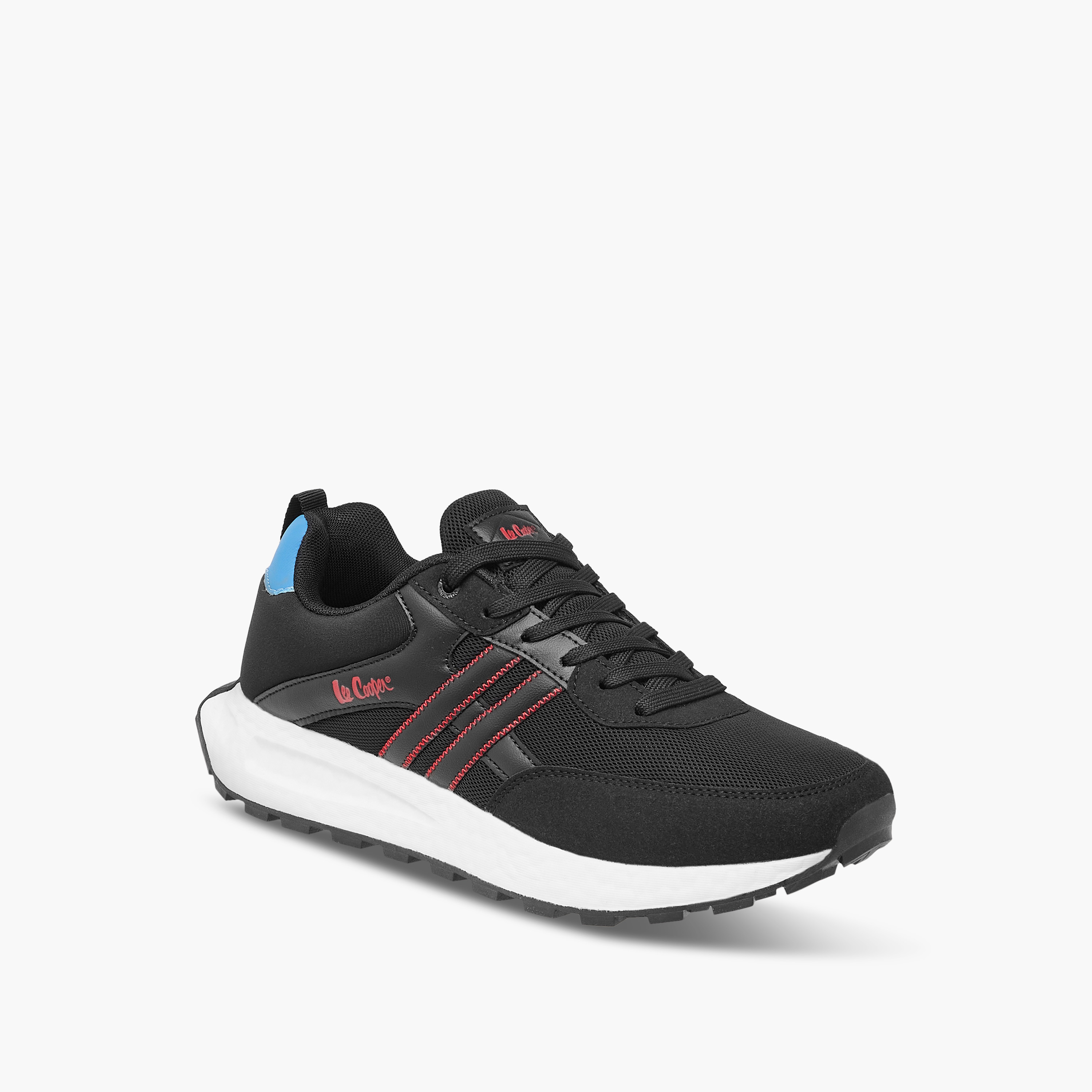 Lee Cooper Mens' Panelled Lace-Up Sneakers-men-shoes-sneakers-image-2