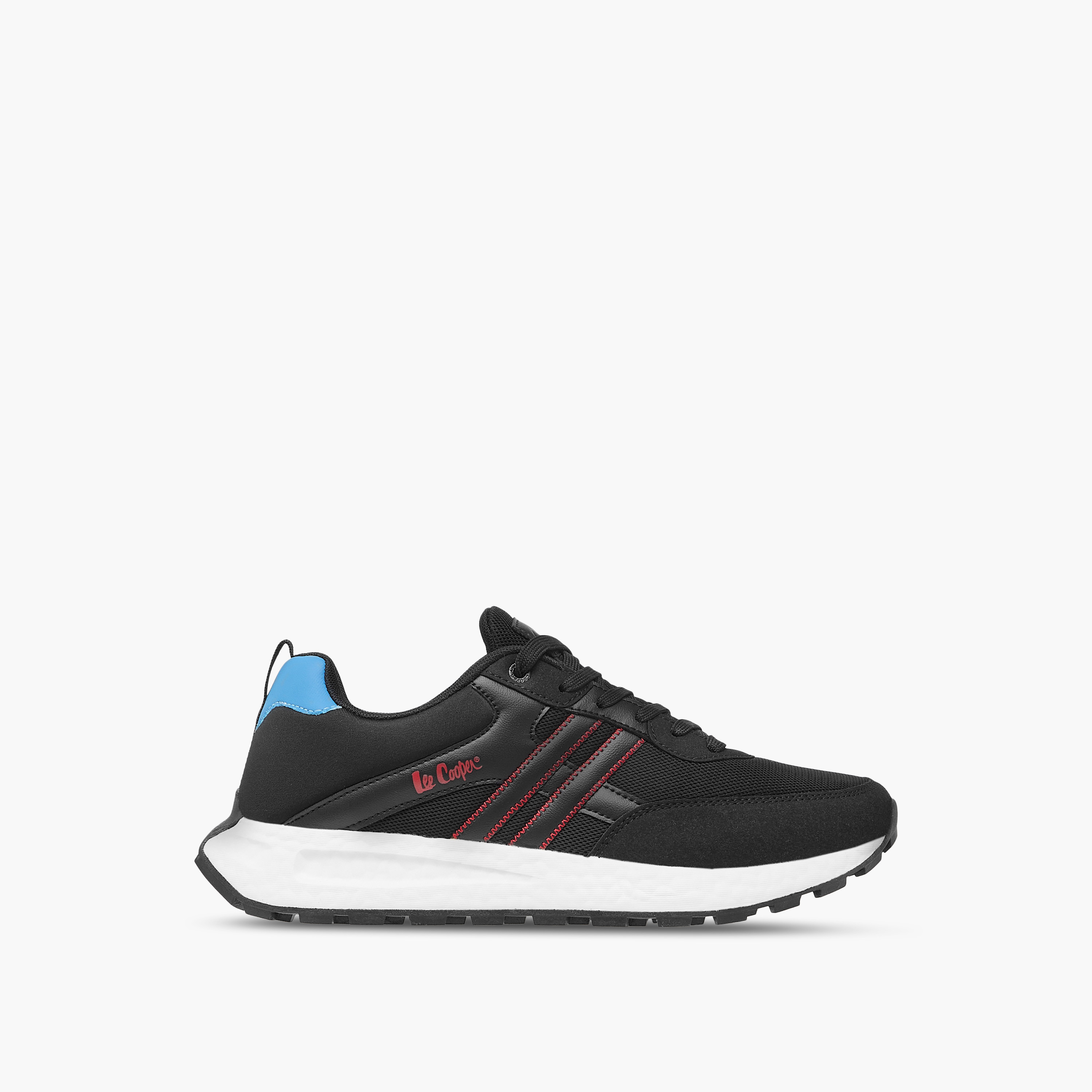 Lee Cooper Mens' Panelled Lace-Up Sneakers-men-shoes-sneakers-image-3