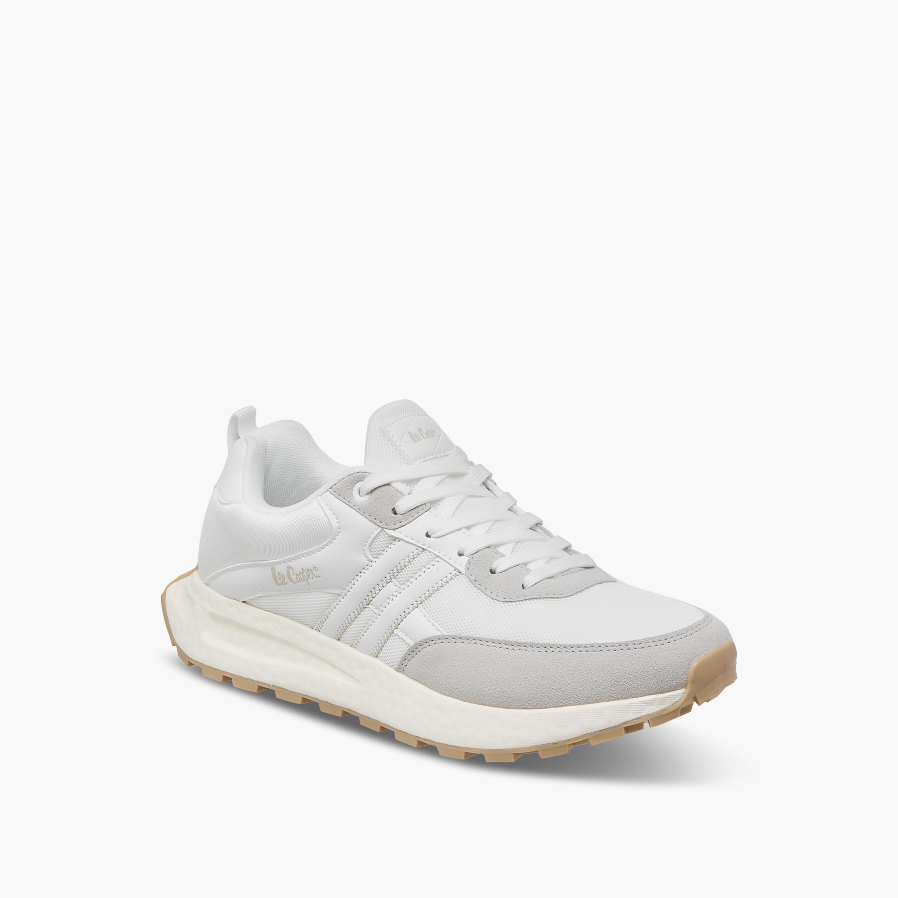 Lee Cooper Mens' Panelled Lace-Up Sneakers-men-shoes-sneakers-image-3