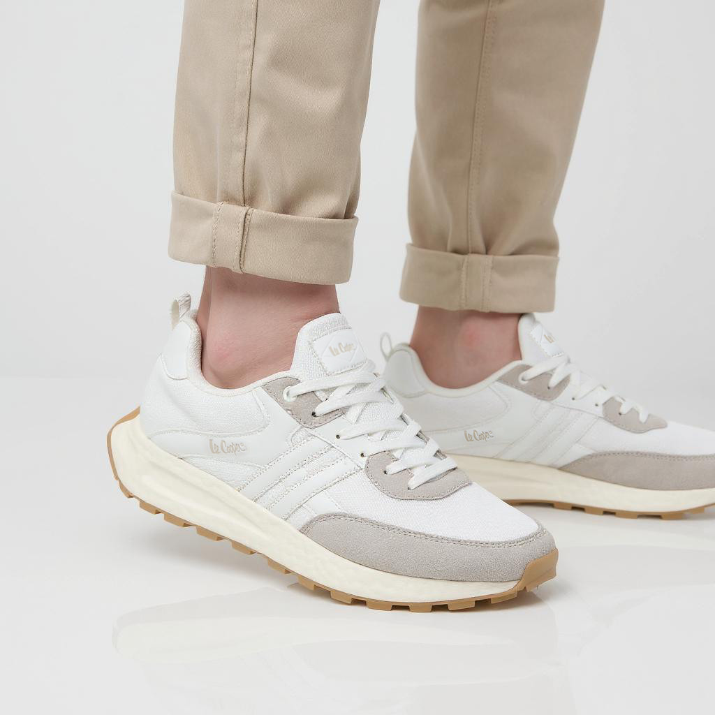 Lee Cooper Mens' Panelled Lace-Up Sneakers-men-shoes-sneakers-image-2