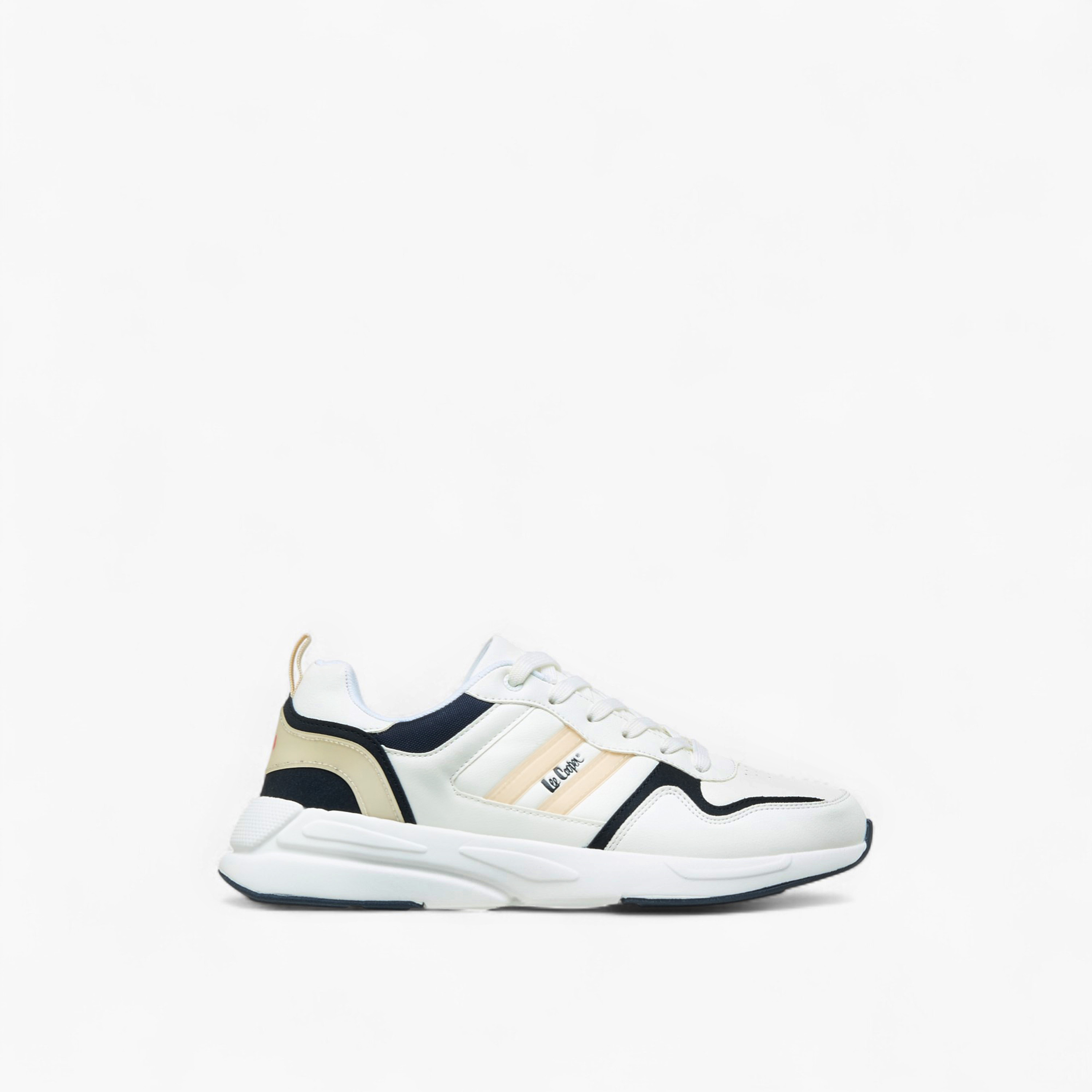Lee Cooper Men's Panelled Lace-Up Sneakers with Pull Tab-men-shoes-sneakers-image-3