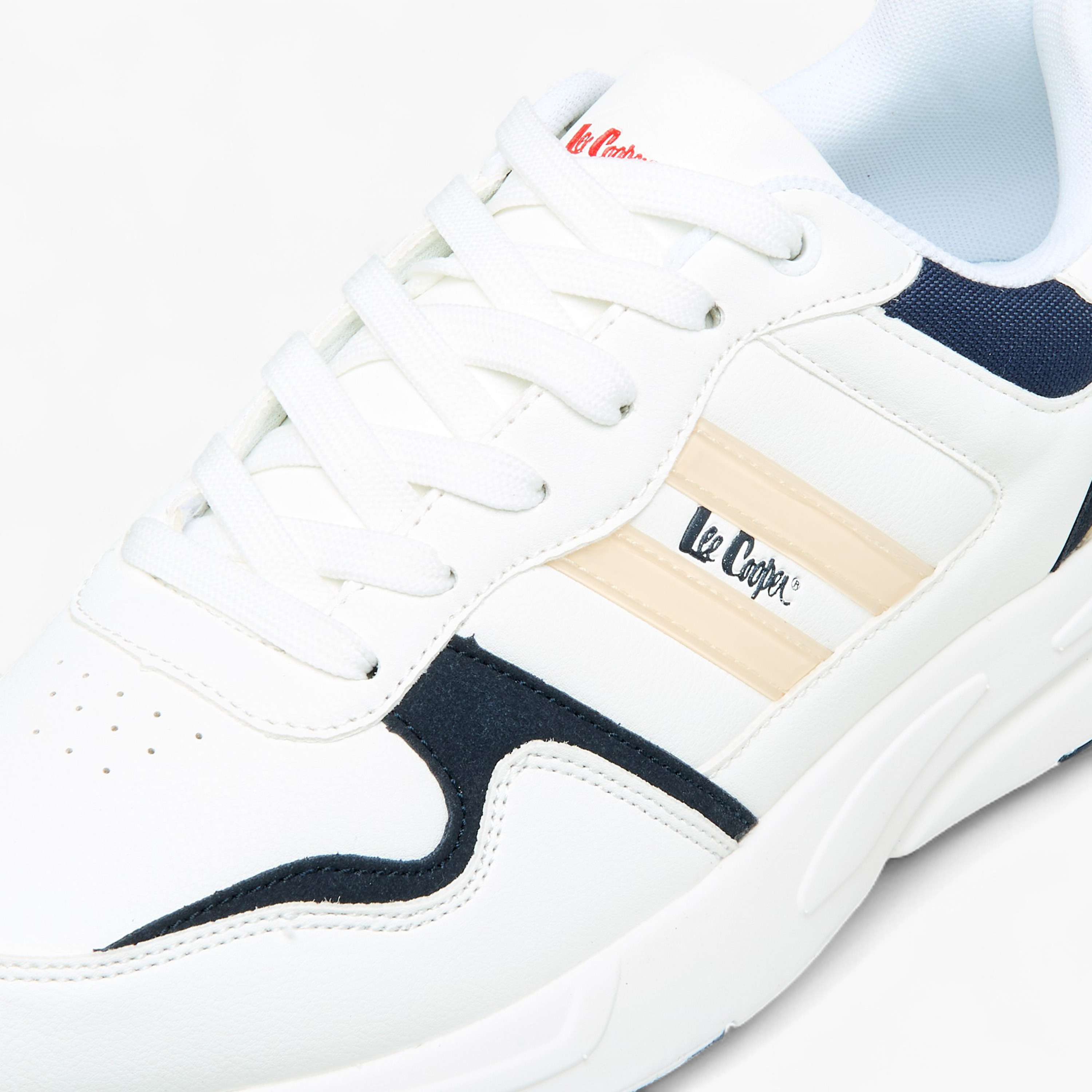 Lee Cooper Men's Panelled Lace-Up Sneakers with Pull Tab-men-shoes-sneakers-image-5
