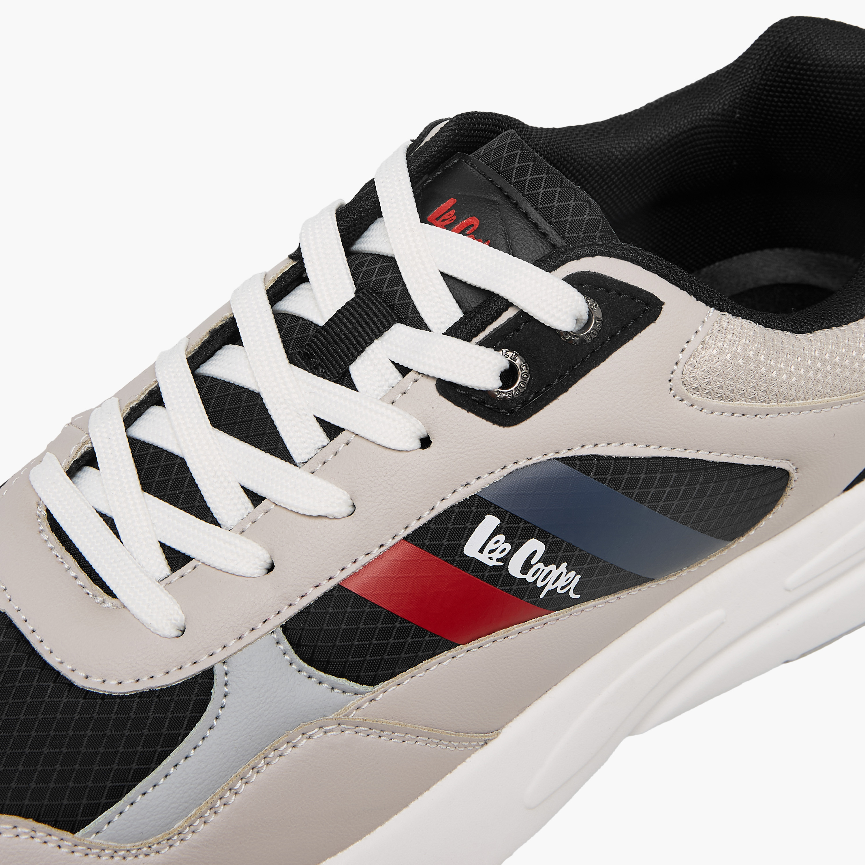 Lee Cooper Men's Panelled Lace-Up Sneakers with Pull Tab-men-shoes-sneakers-image-4