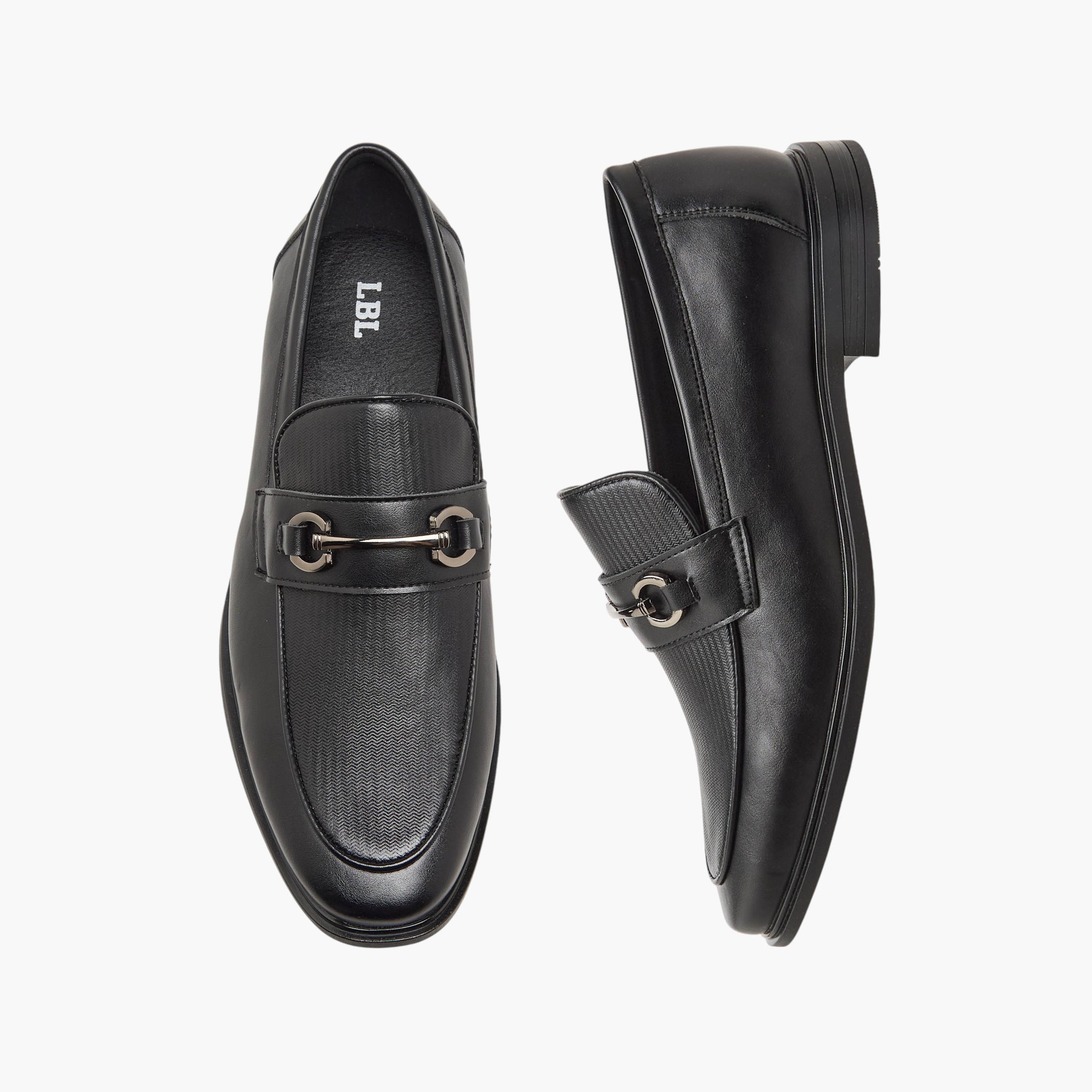 LBL by Shoexpress Men Textured Slip-On Loafers-men-shoes-loafersandmoccasins-image-1