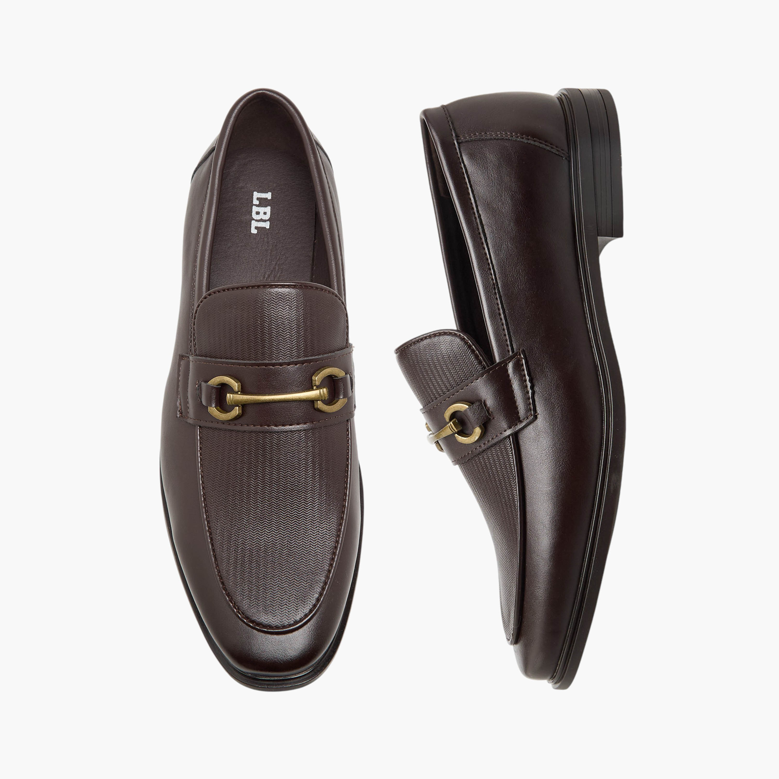 LBL by Shoexpress Men Textured Slip-On Loafers-men-shoes-loafersandmoccasins-image-1