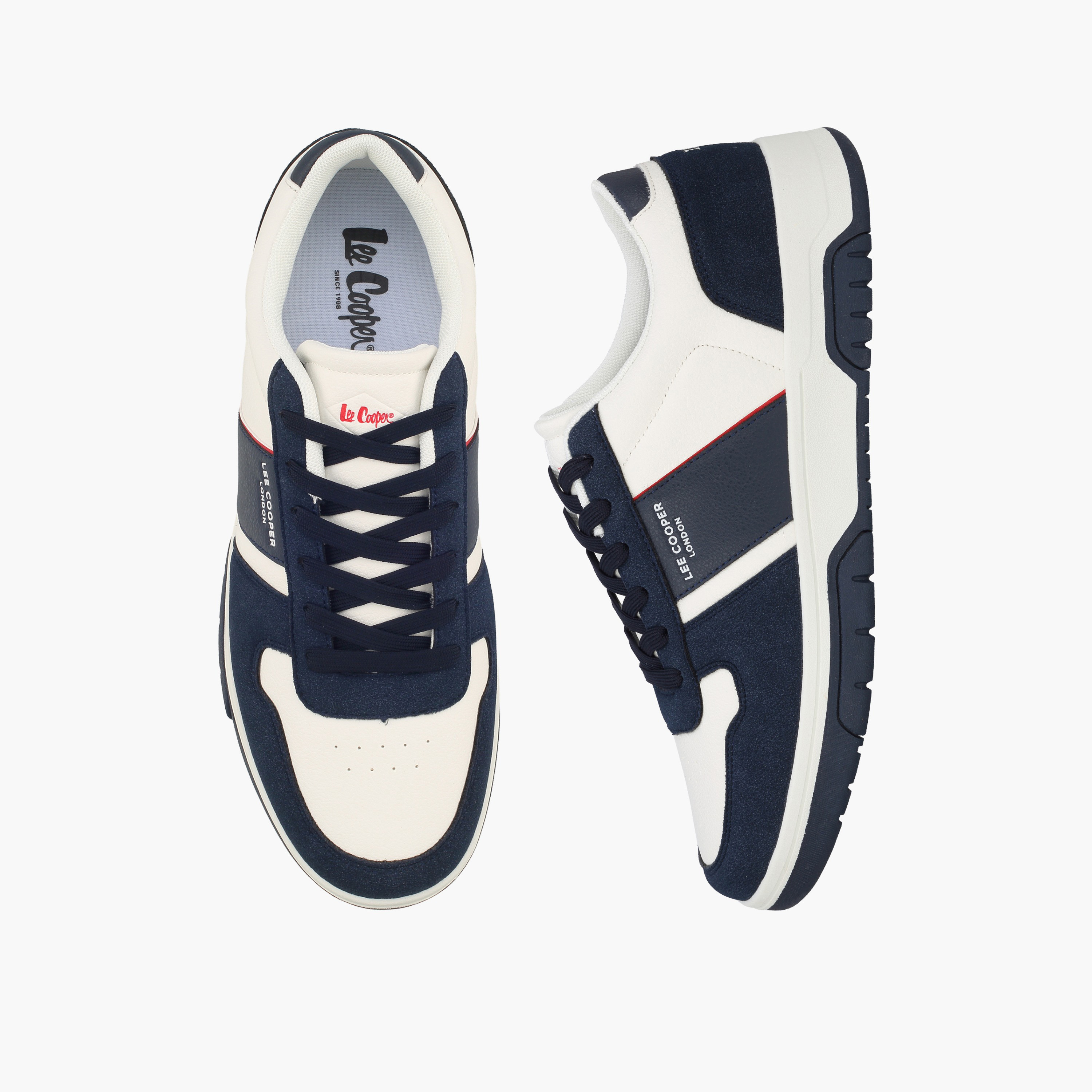 حذاء سنيكرز بطول الكاحل ورباط إغلاق للرجال من لي كوبر-men-shoes-sneakers-image-1