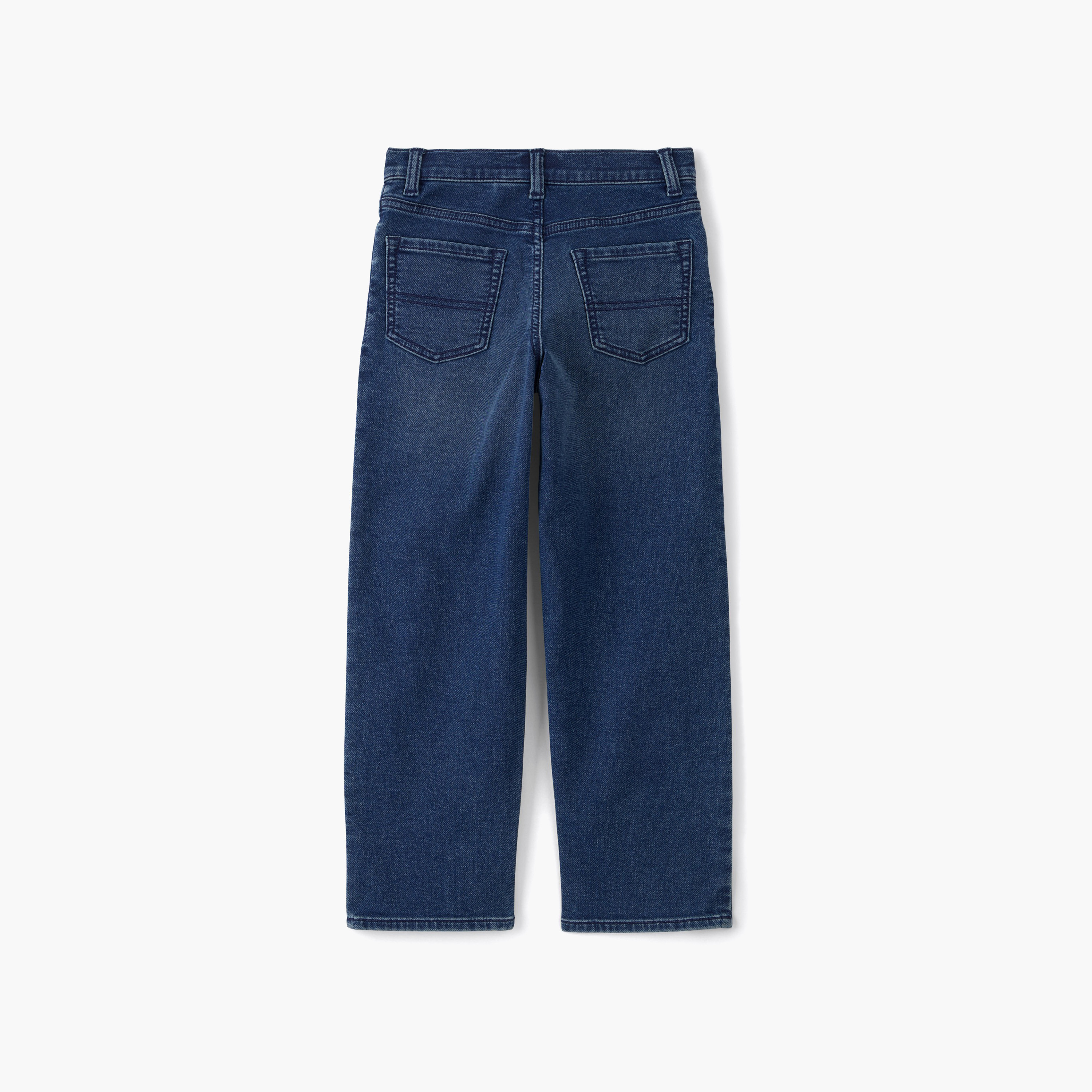 Oshkosh Solid Straight Fit Jeans-boys-clothing-bottoms-jeans-image-2