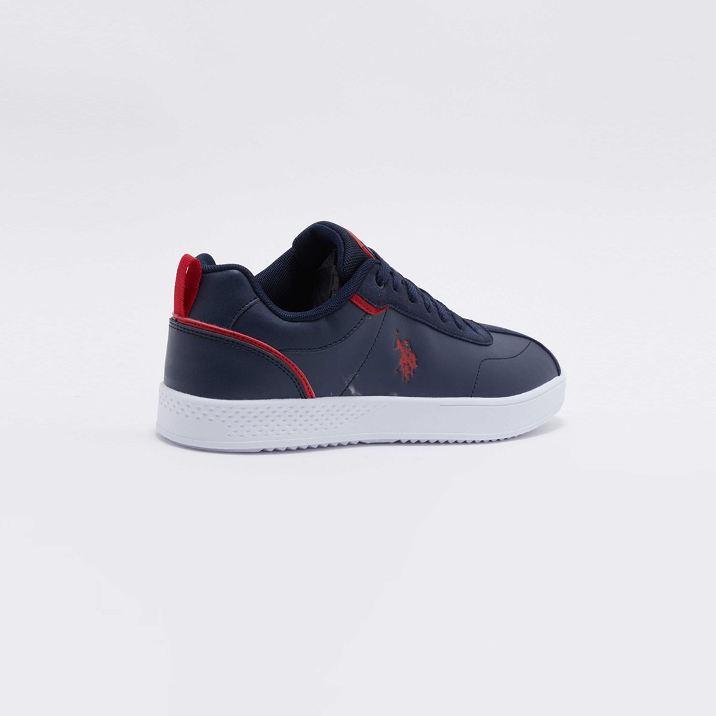 يو اس. بولو أسن حذاء رياضي منخفض بأربطة للرجال ابيض 3W BASEL 3PR WHITE | OE-men-shoes-sneakers-image-7