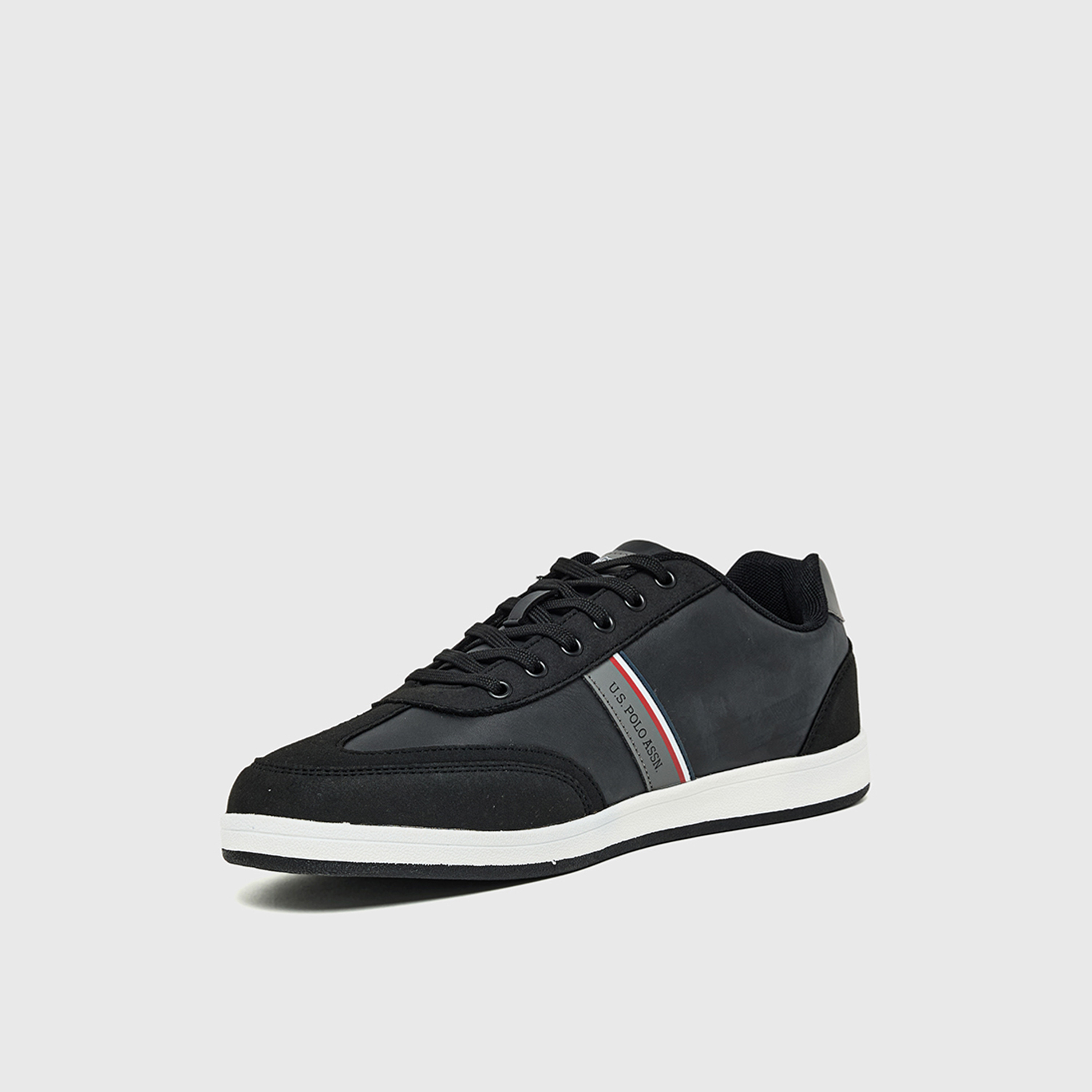 Us Polo Men's Lace-Up Low Ankle Sneakers | 3W-KARES-WT-3PRM-men-shoes-sneakers-image-2