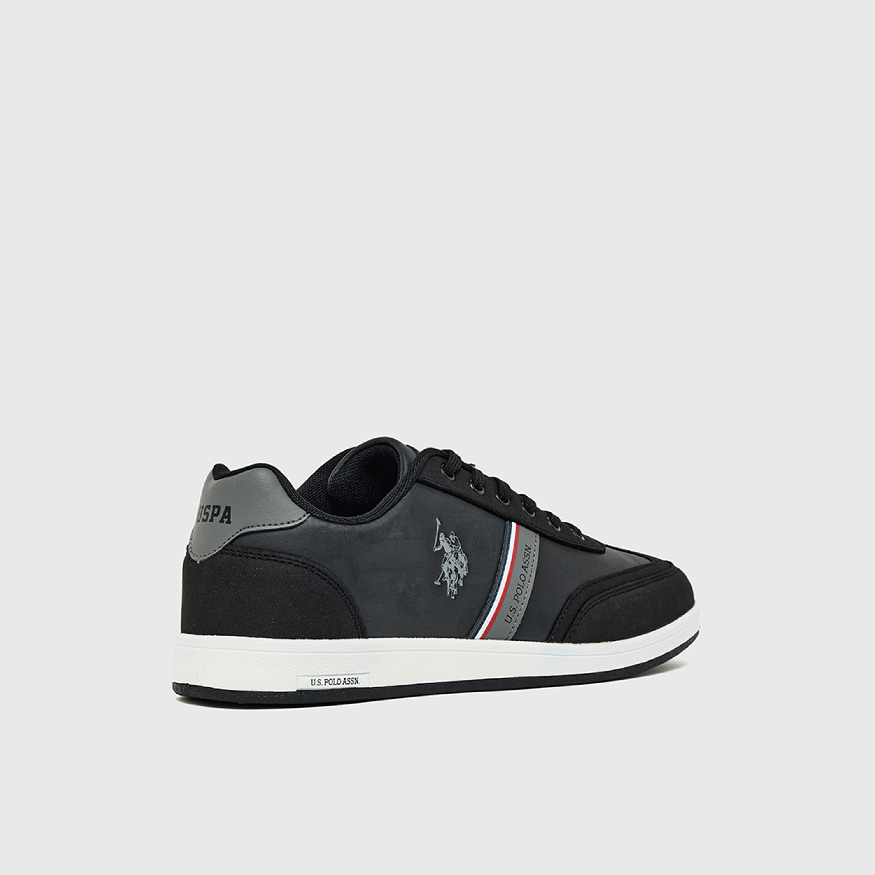 Us Polo Men's Lace-Up Low Ankle Sneakers | 3W-KARES-WT-3PRM-men-shoes-sneakers-image-3