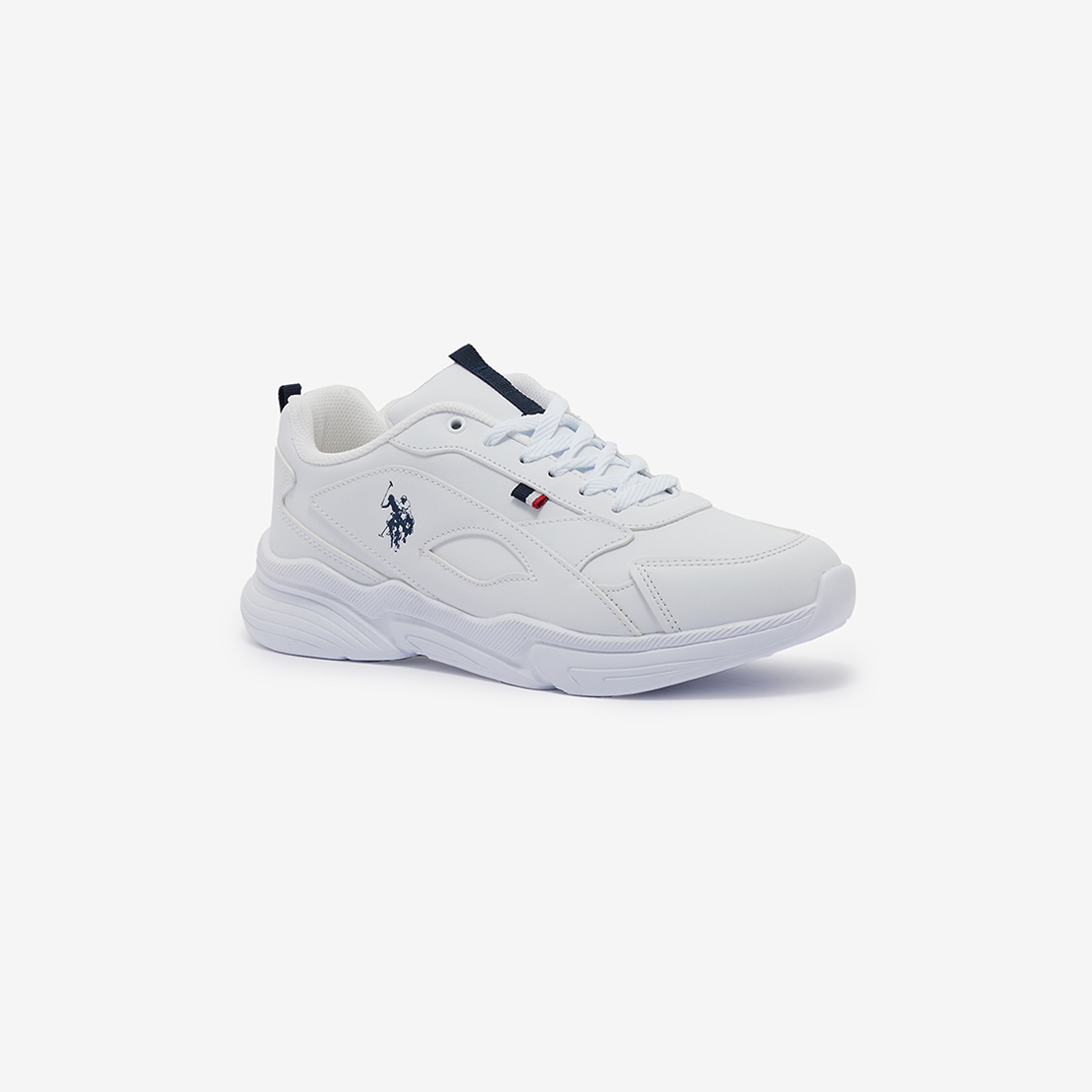 يو اس بولو أسن حذاء رياضي منخفض بأربطة للنساء ابيض 3W LEMON 3PR WHITE | OE-women-shoes-sneakers-image-1